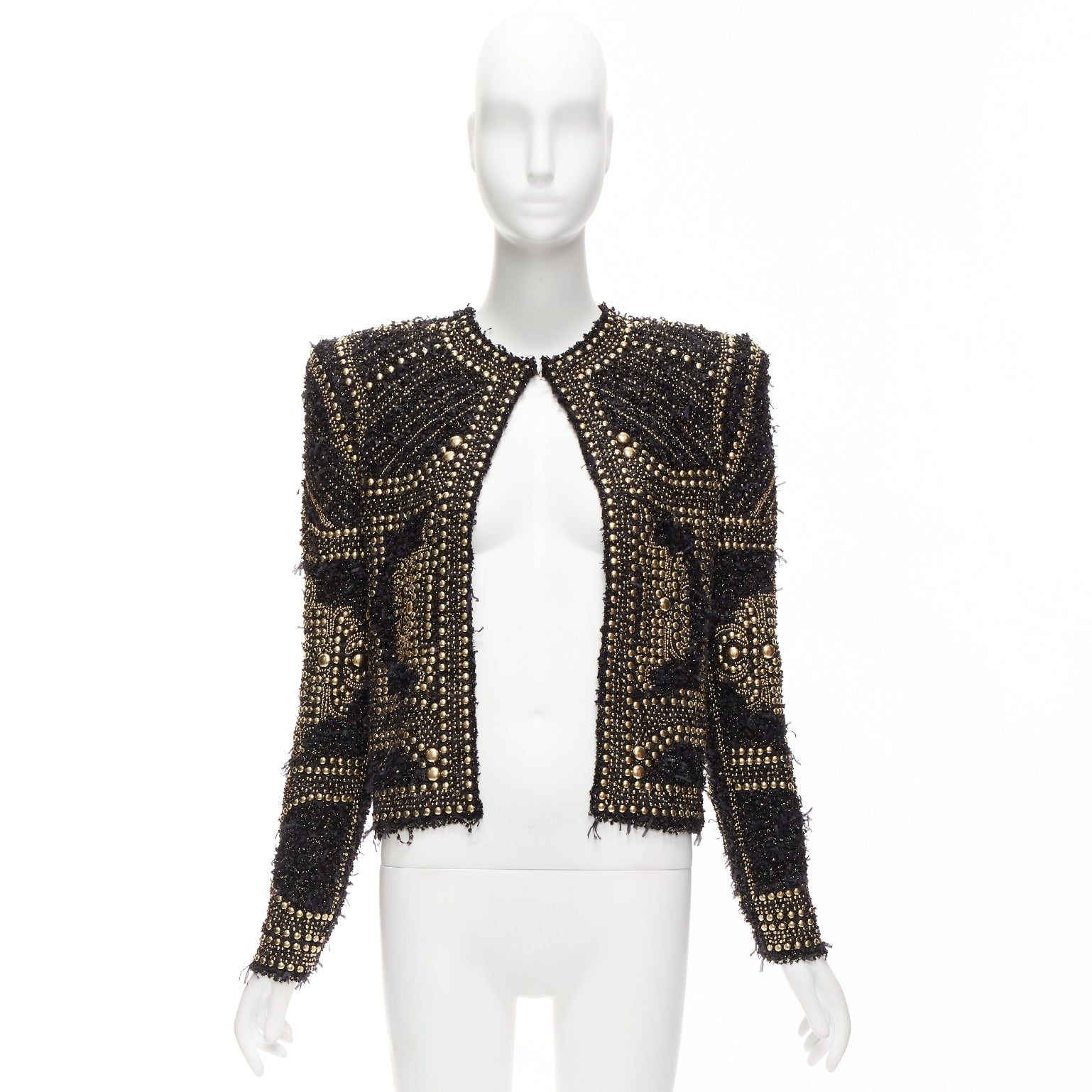 Balmain Gold Tweed Jacket - Image 12