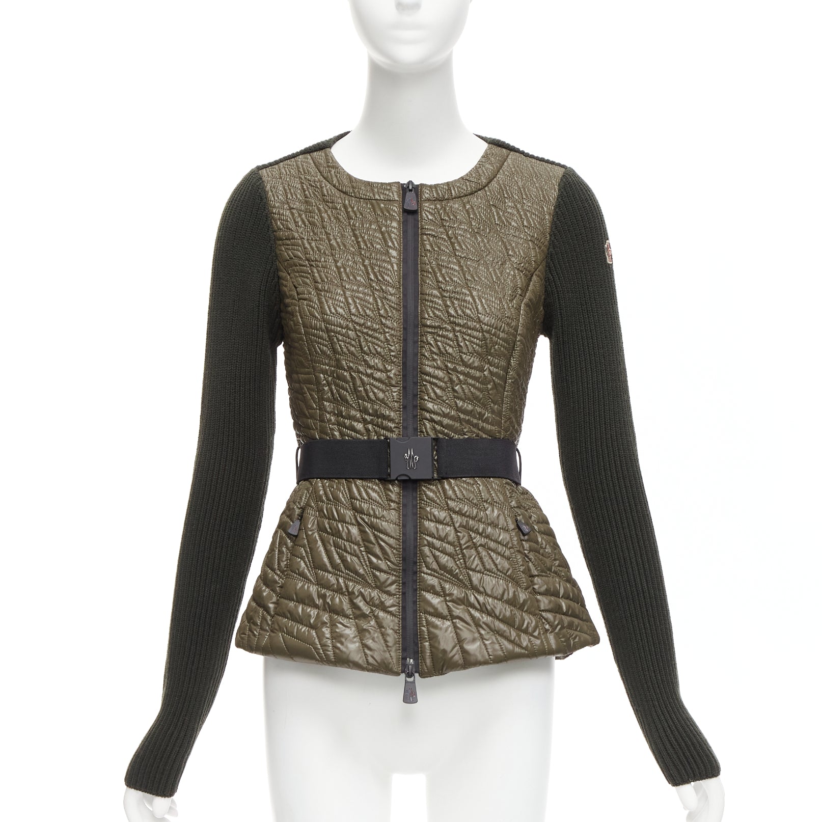 Moncler Green Quilted Puffer Jacket