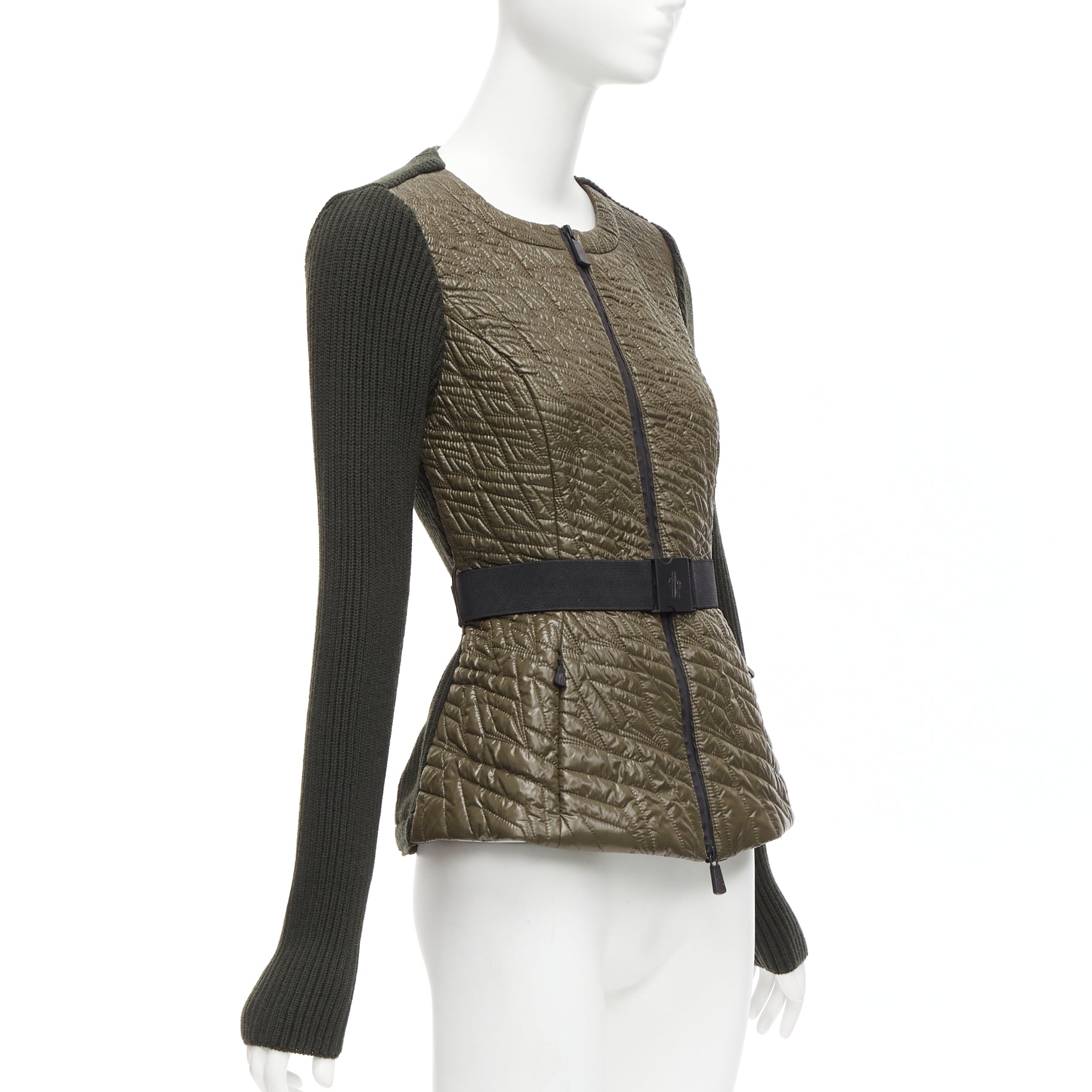 Moncler Green Quilted Puffer Jacket - 4