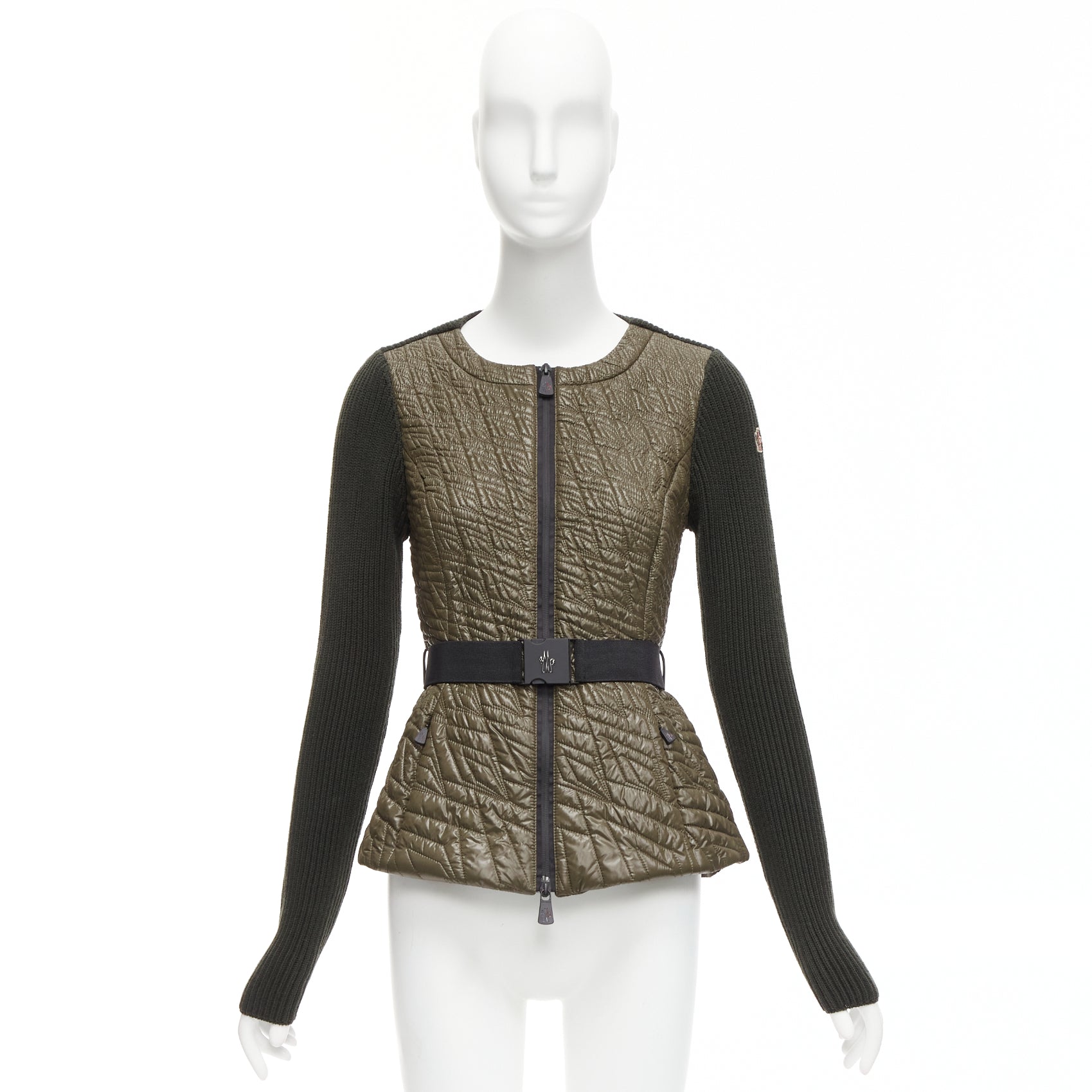 Moncler Green Quilted Puffer Jacket - Image 12