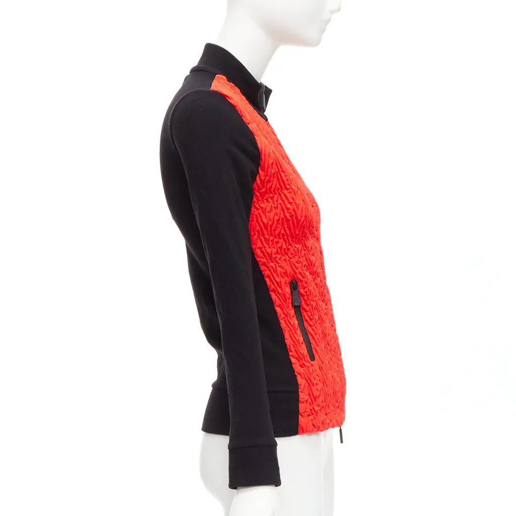 Moncler Red Chevron Fitted Jacket Orange Polyester Never worn, with tag - Box View