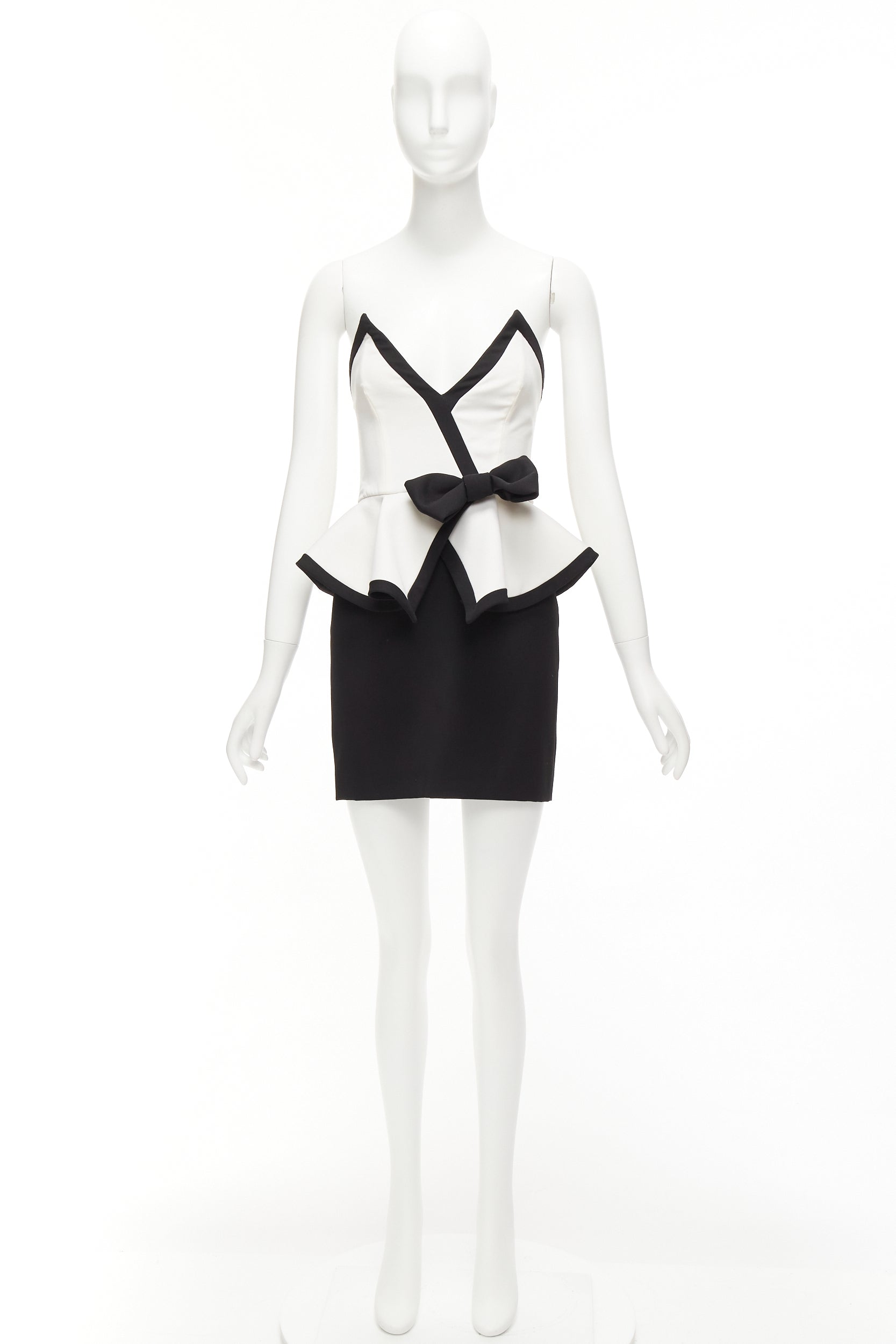 Alessandra Rich Colorblocked Cocktail Dress - Image 11