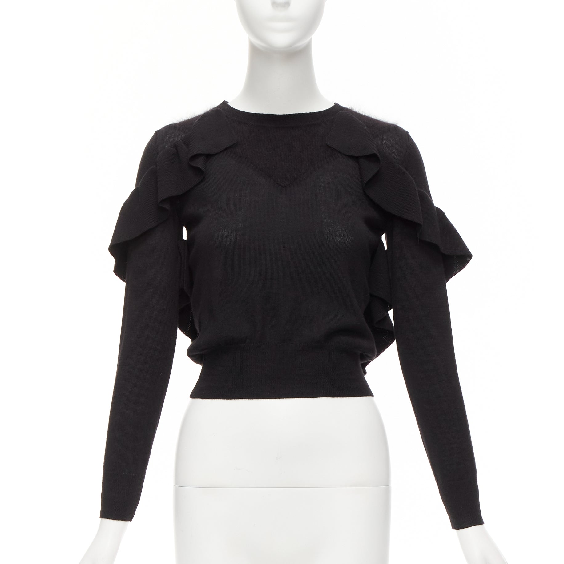 Viktor & Rolf Ruffle Crop Sweater