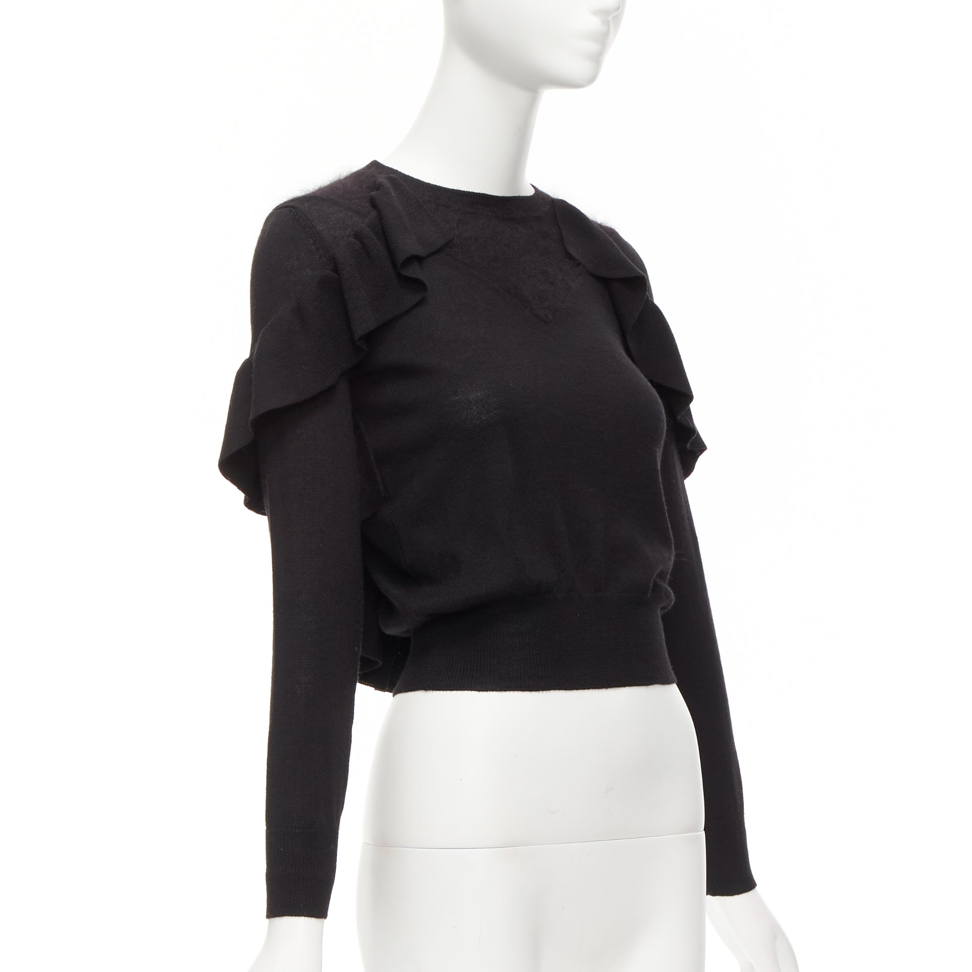 Viktor & Rolf Ruffle Crop Sweater - Image 6
