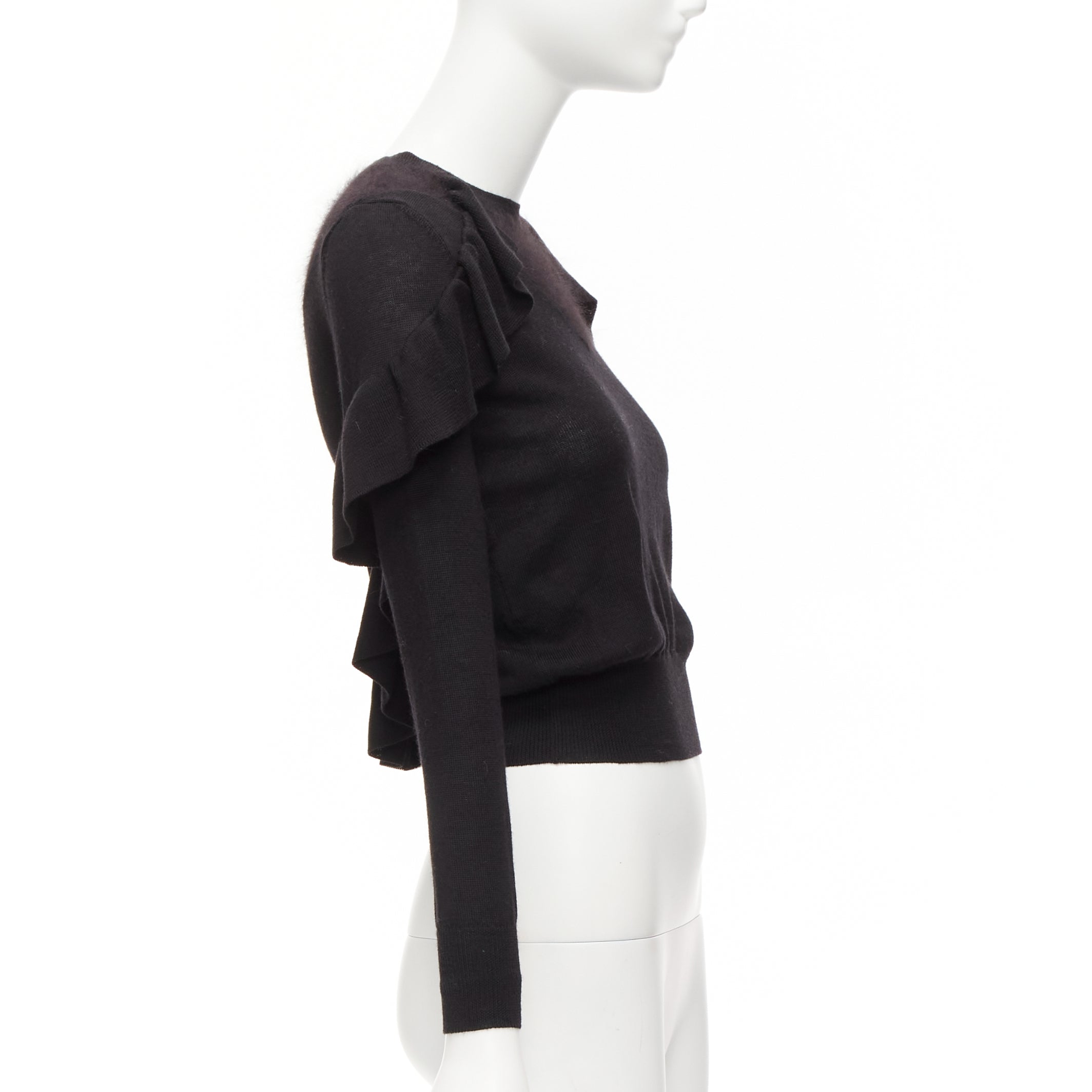 Viktor & Rolf Ruffle Crop Sweater - 4