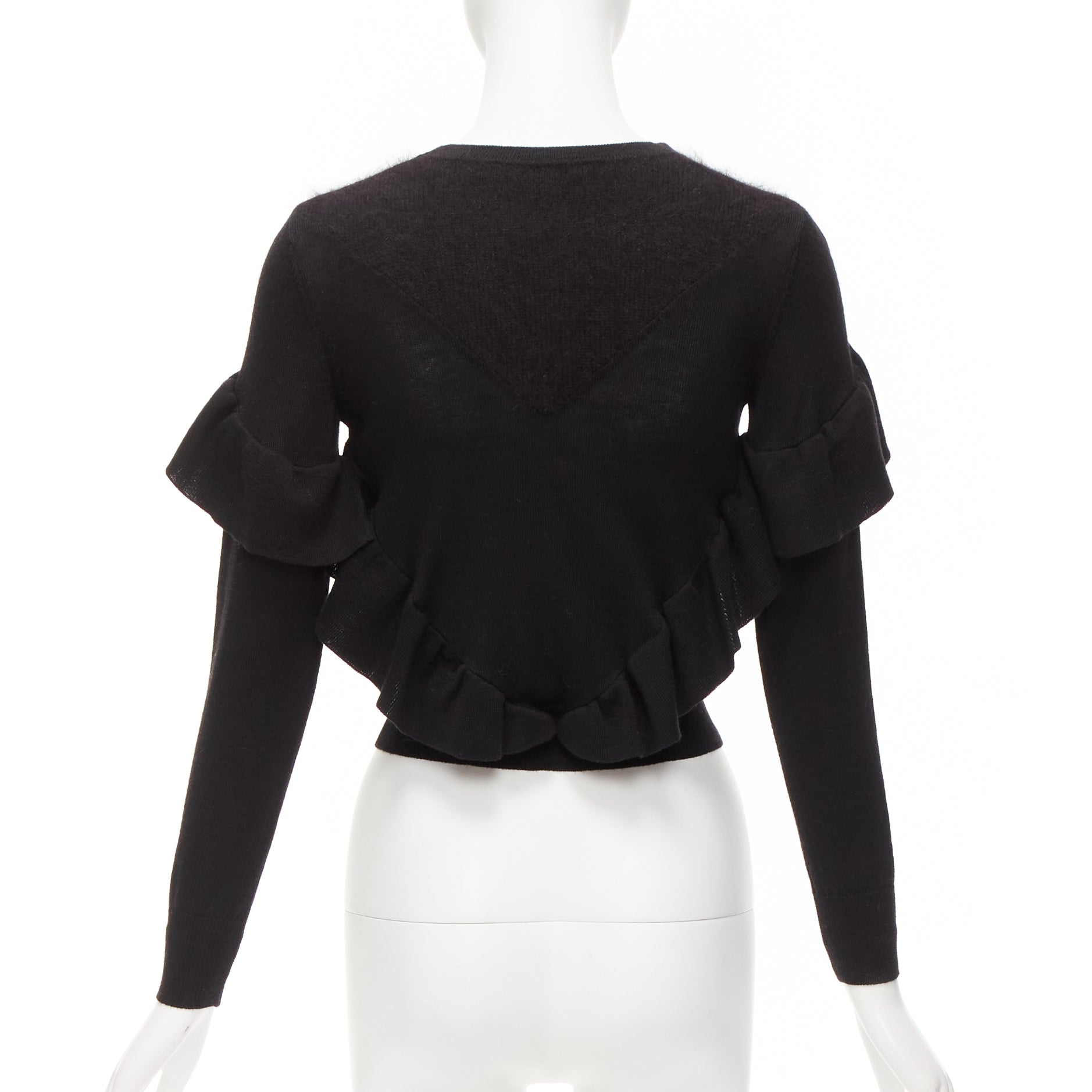 Viktor & Rolf Ruffle Crop Sweater - Side view