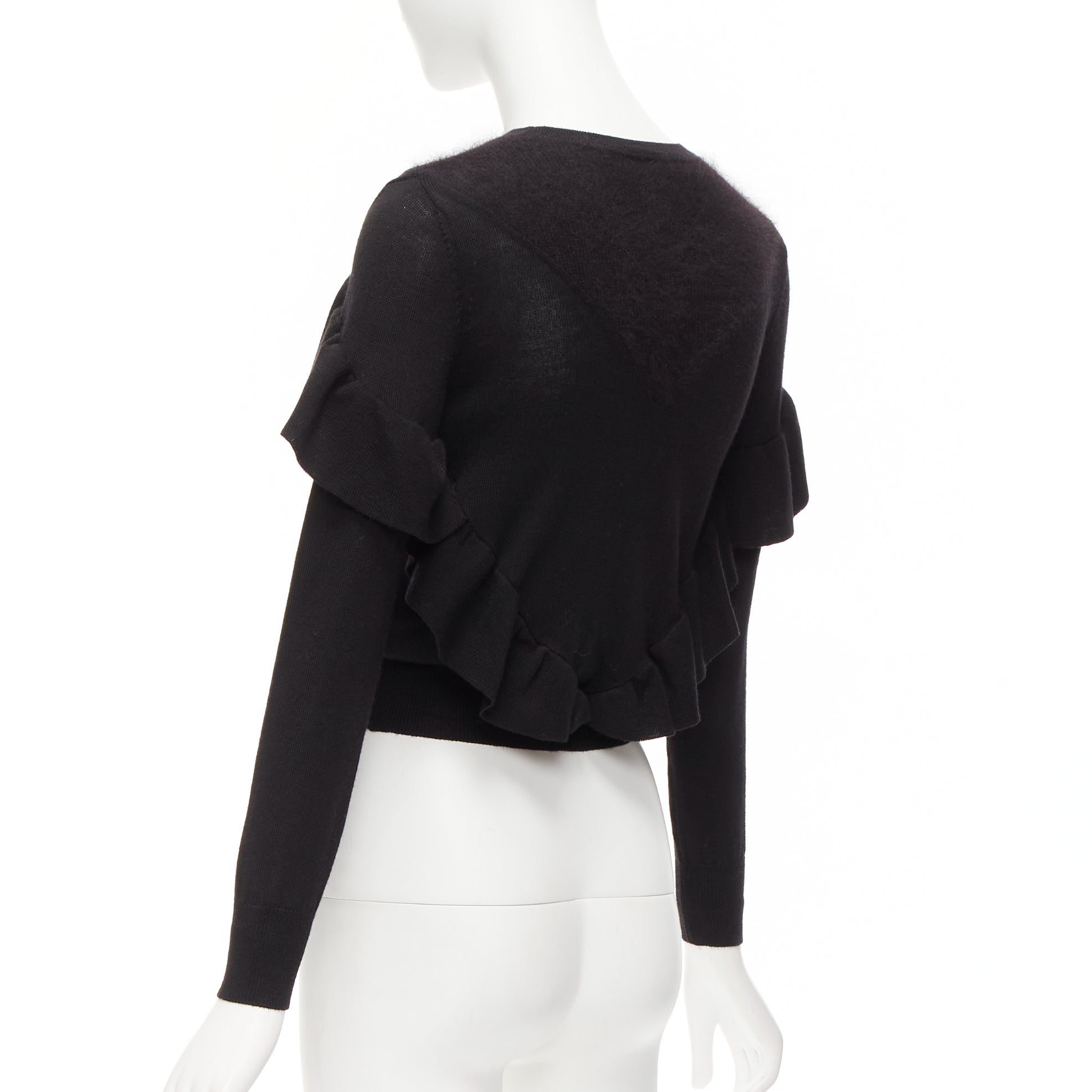 Viktor & Rolf Ruffle Crop Sweater - Detail 1