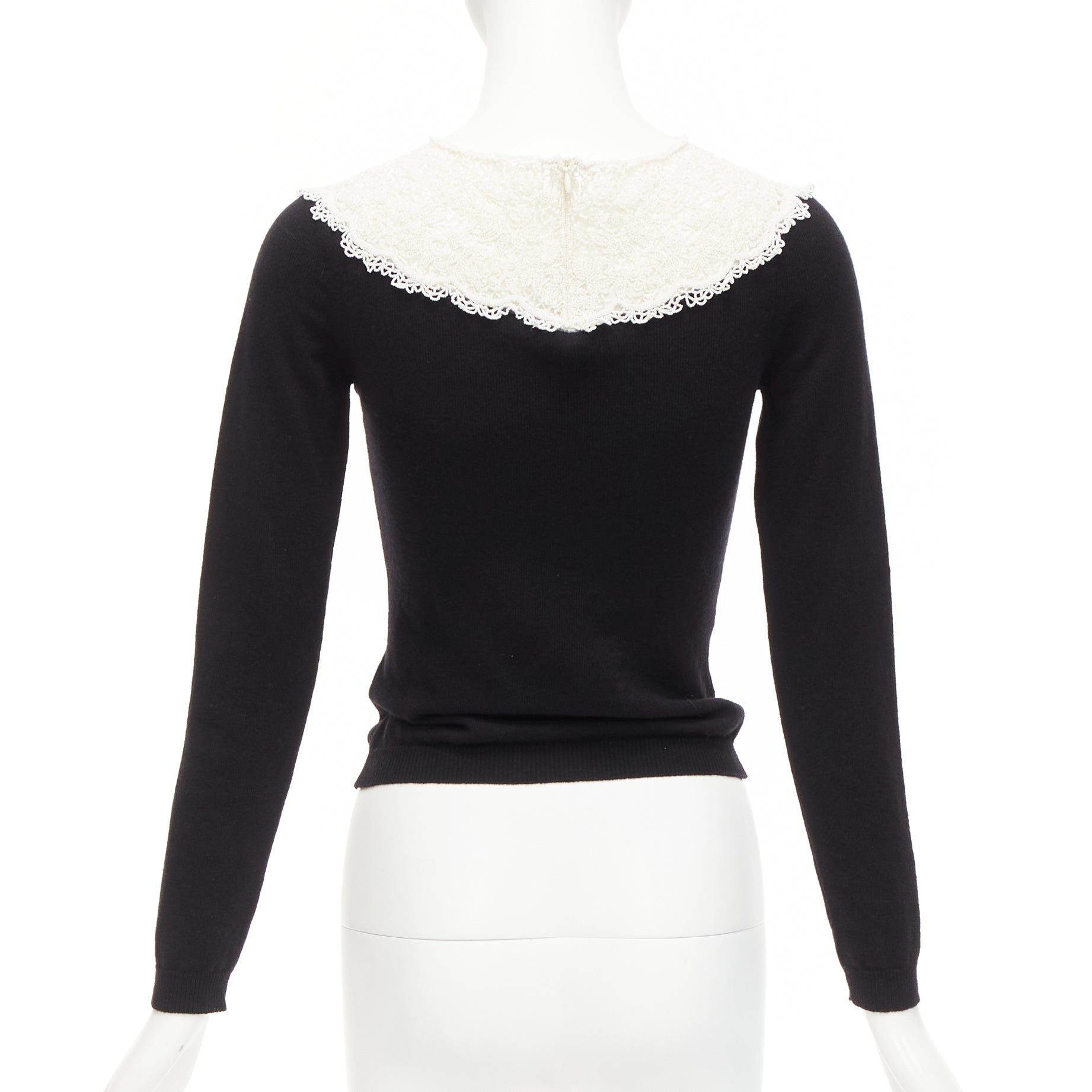 Valentino Garavani Beaded Lace Sweater - Side view