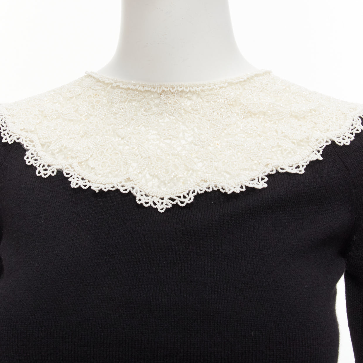 Valentino Garavani Beaded Lace Sweater - Image 10