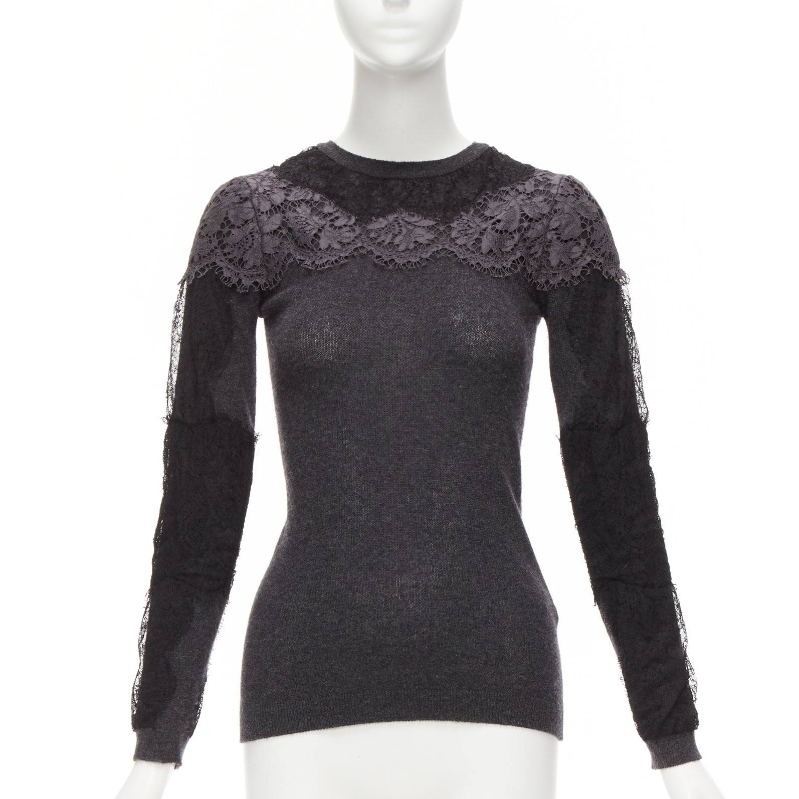 Valentino Garavani Lace Crew Sweater
