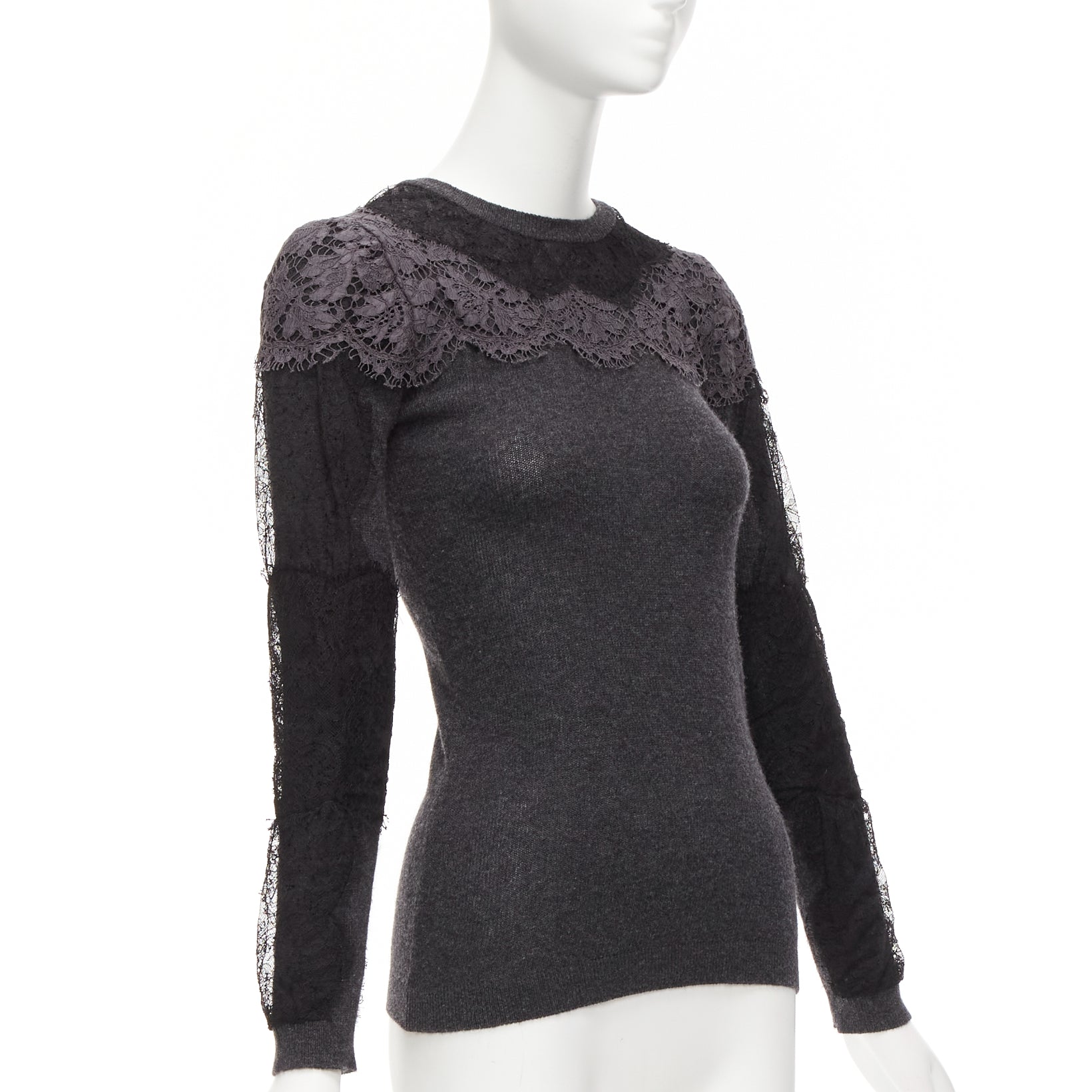 Valentino Garavani Lace Crew Sweater - Image 6