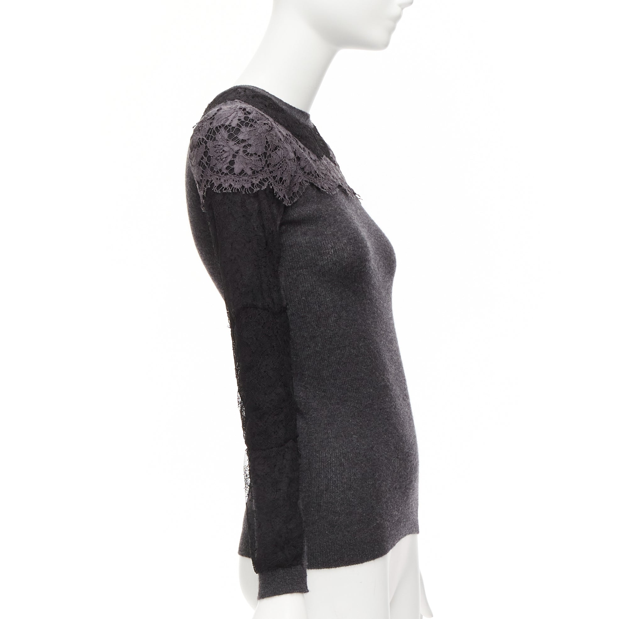 Valentino Garavani Lace Crew Sweater - 4