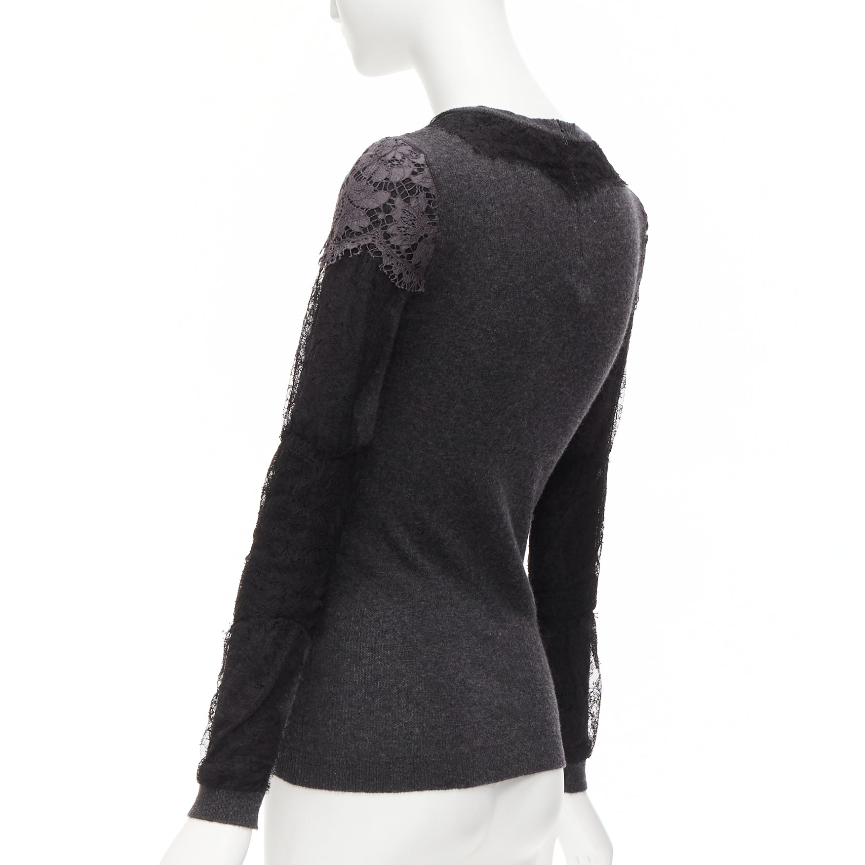 Valentino Garavani Lace Crew Sweater - Detail 1
