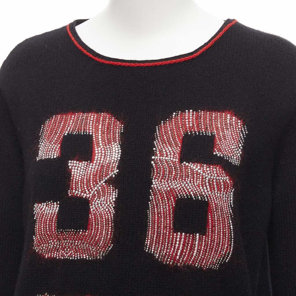 Ermanno Scervino Mohair Red Sweater - Back view