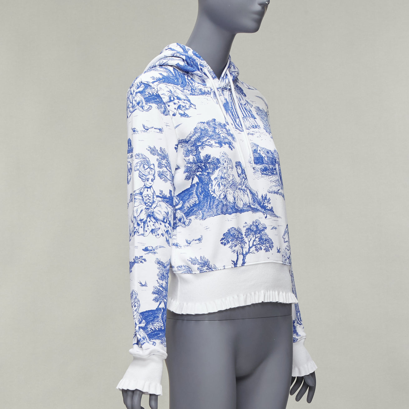 Moschino Toile Frill Hoodie - Image 6
