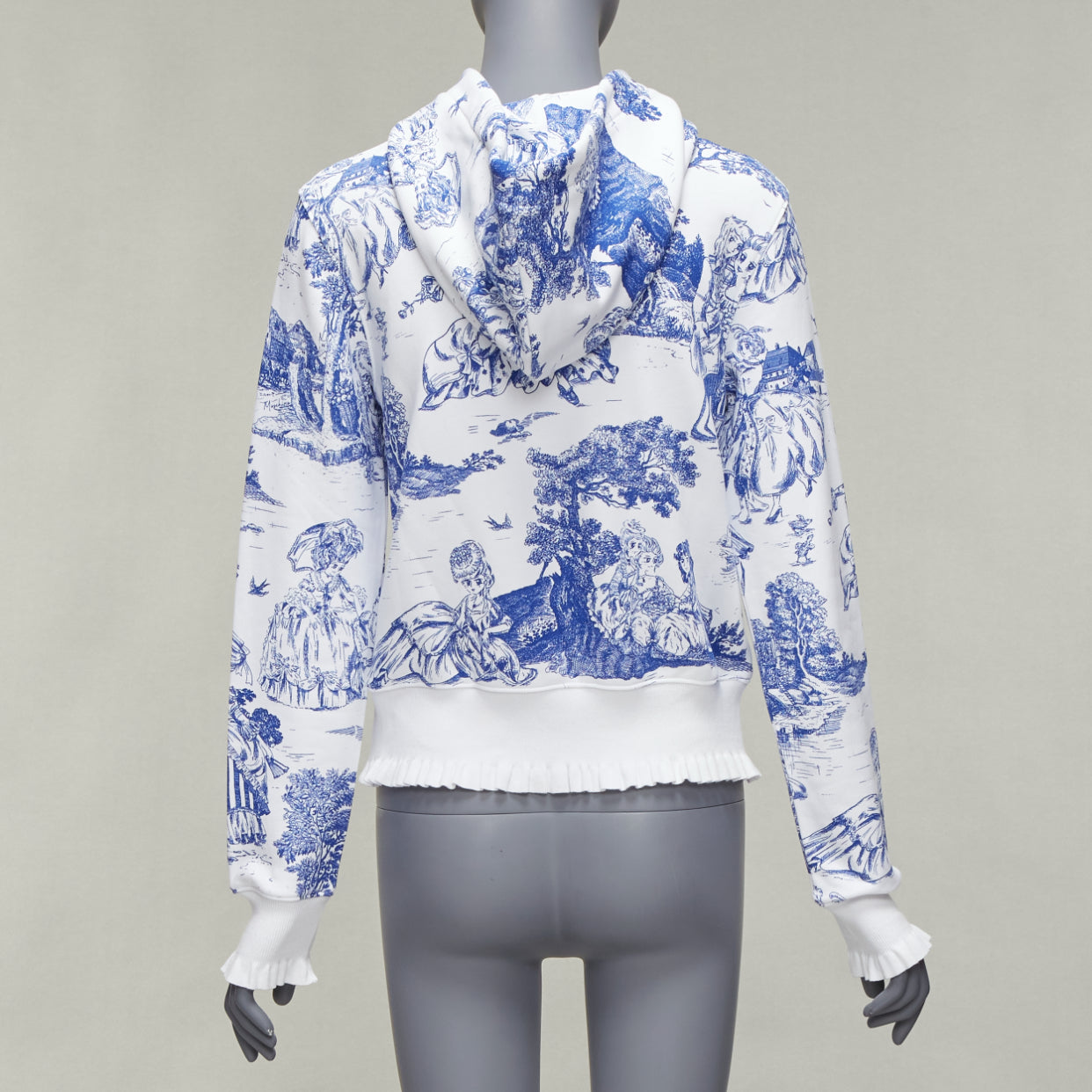 Moschino Toile Frill Hoodie - Side view