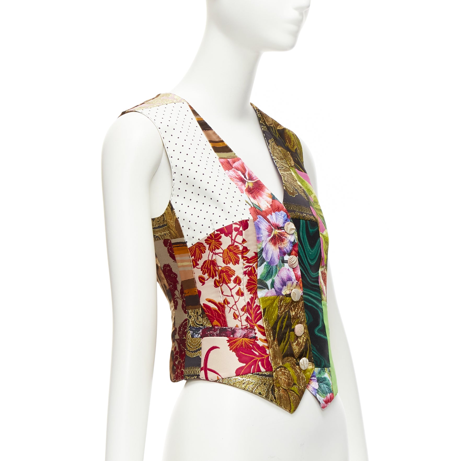 Dolce & Gabbana Floral Brocade Vest - 4