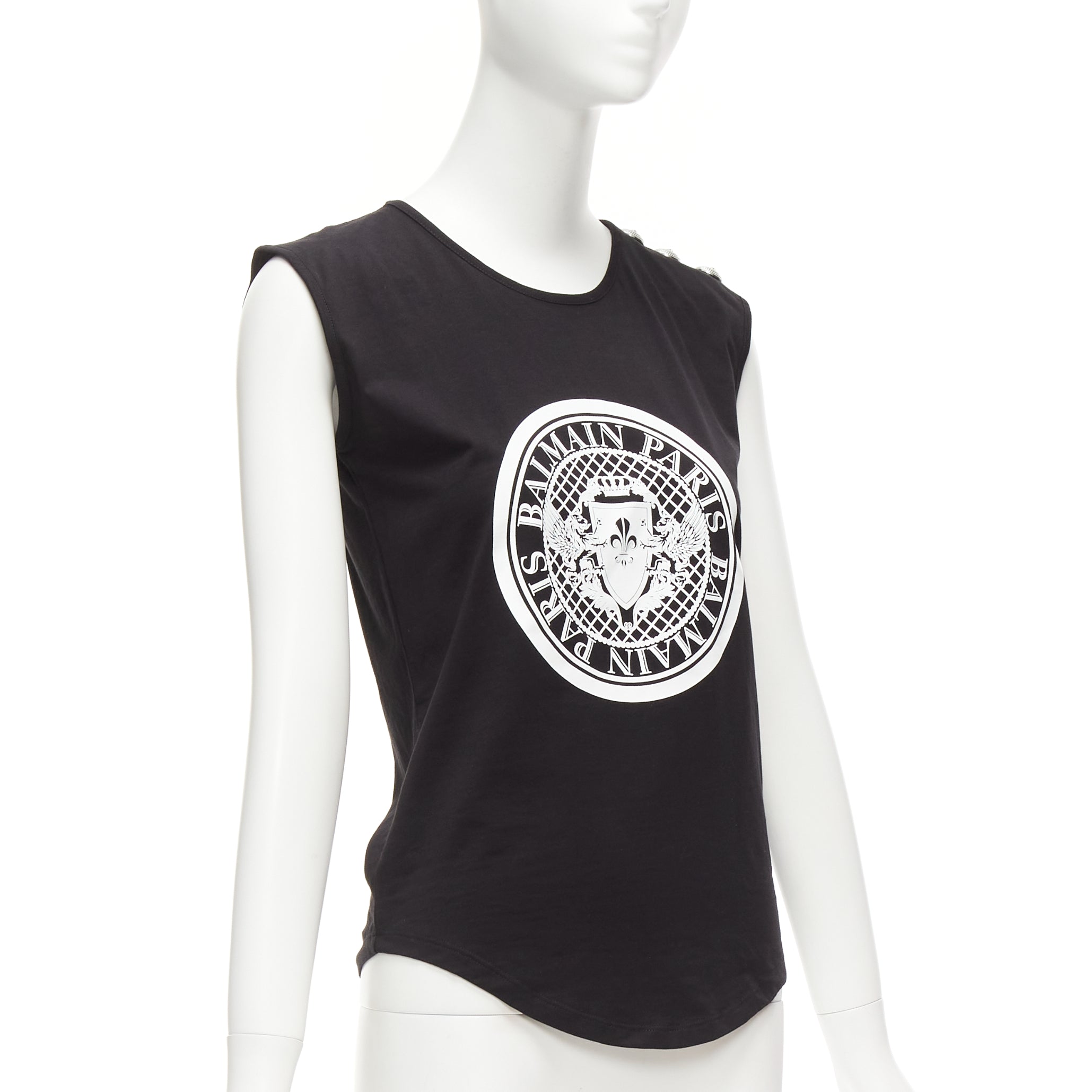 Balmain Crest Logo Tank - Image 6
