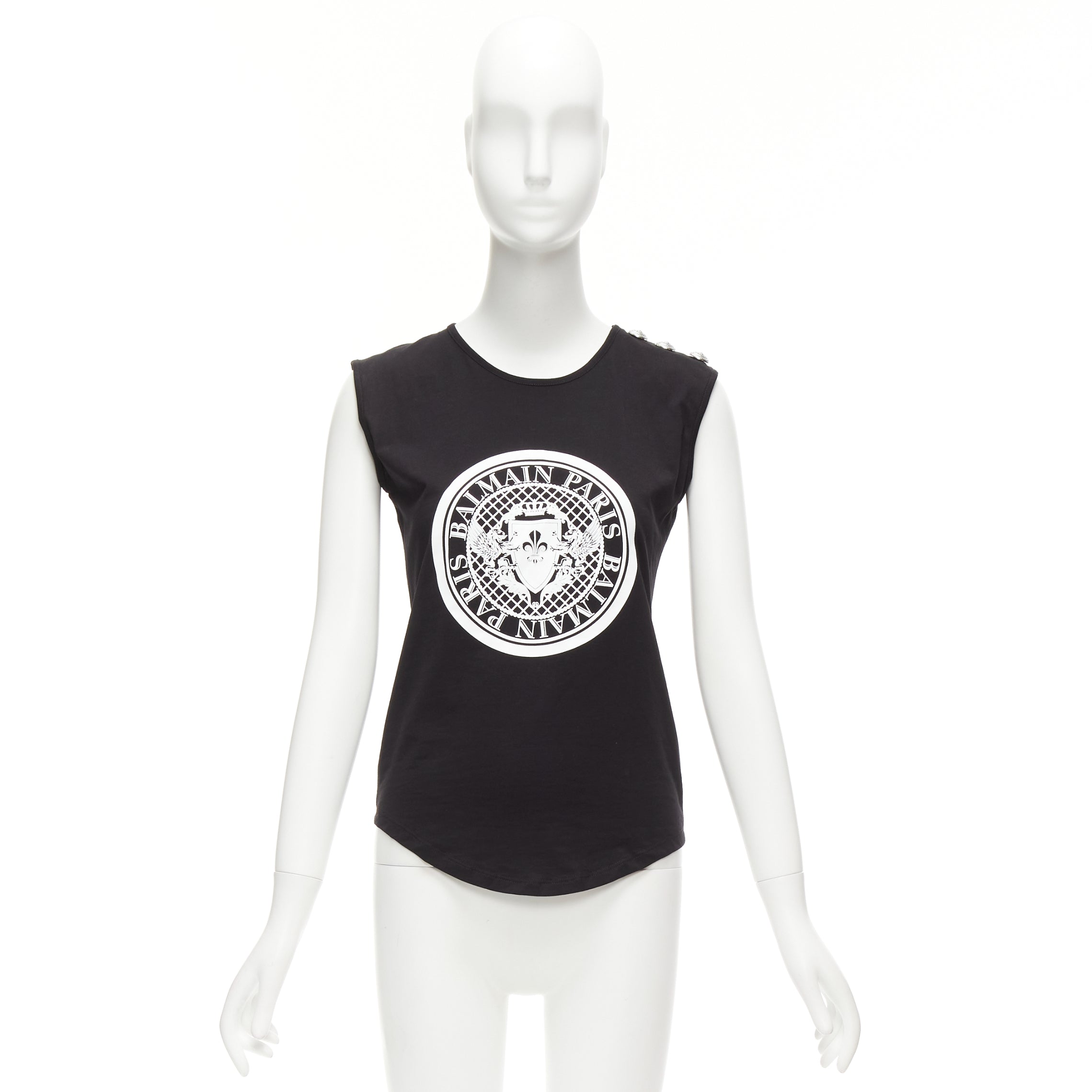 Balmain Crest Logo Tank - Image 11