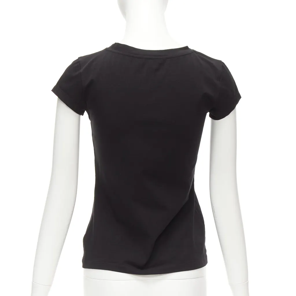 Loewe Crystal Glitter Shirt Black Cotton Never worn - Box View