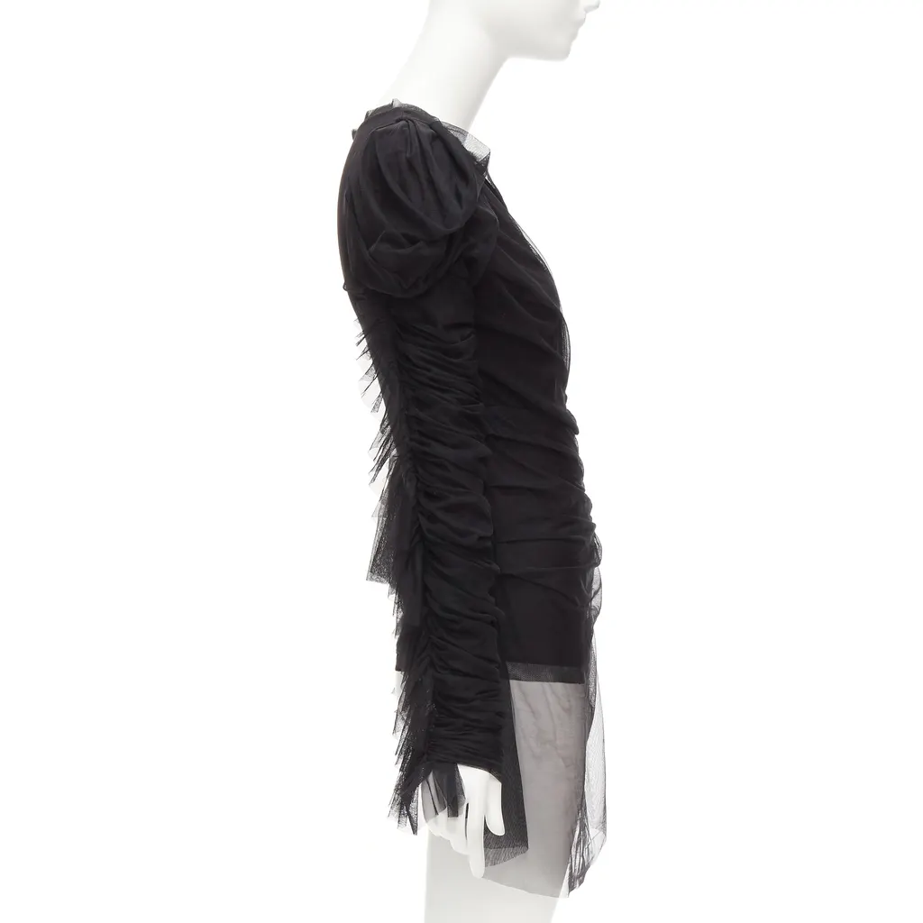 Faith Connexion Mesh Chain Top Black Viscose Never worn - Model View