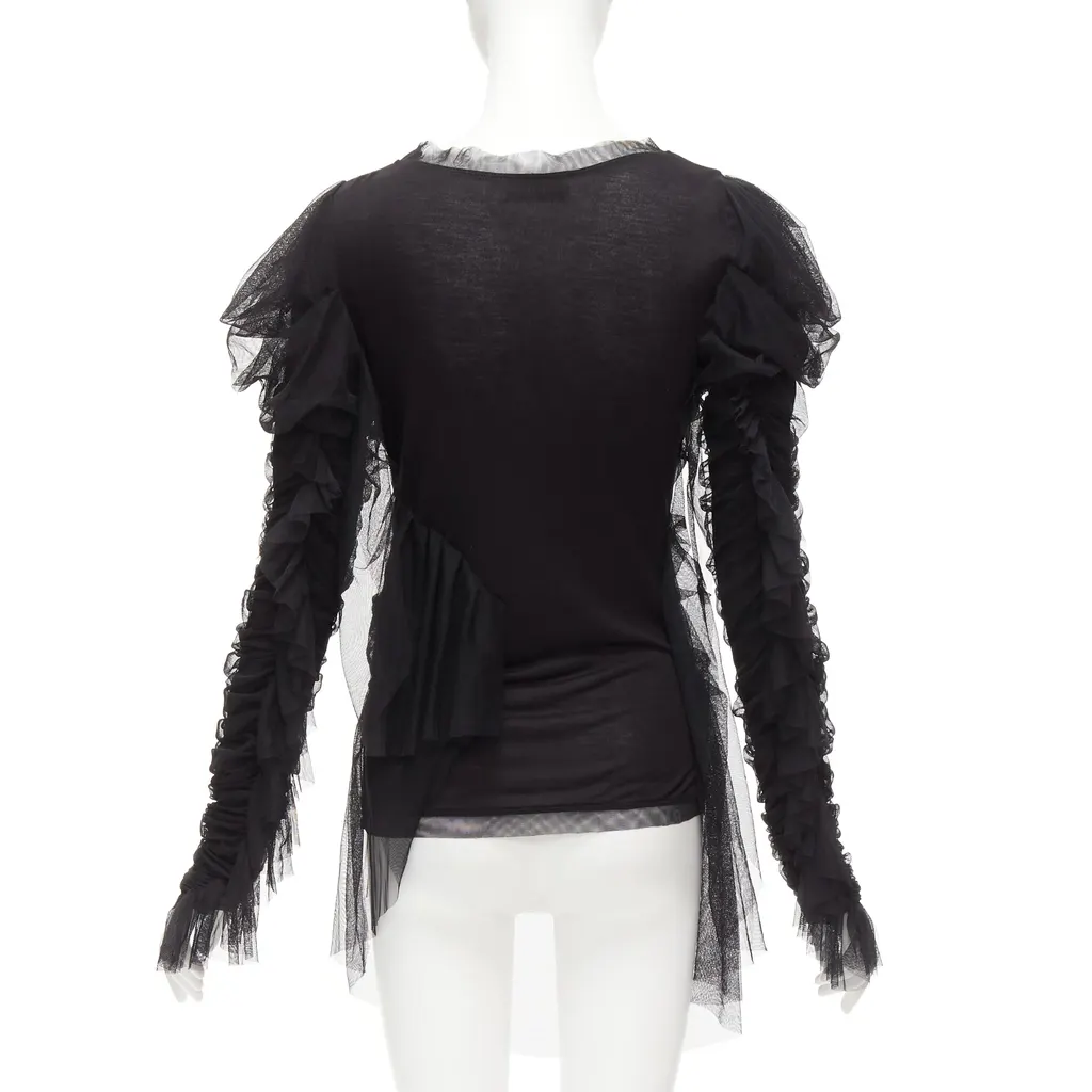 Faith Connexion Mesh Chain Top Black Viscose Never worn - Box View