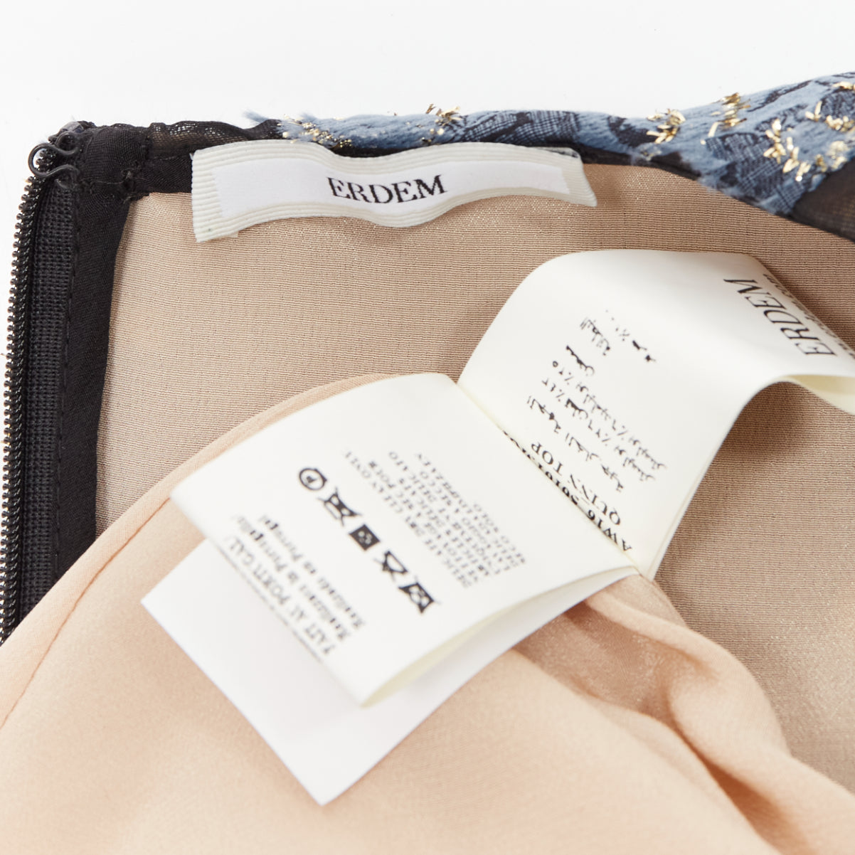 Erdem Velvet Frill Top - Image 10