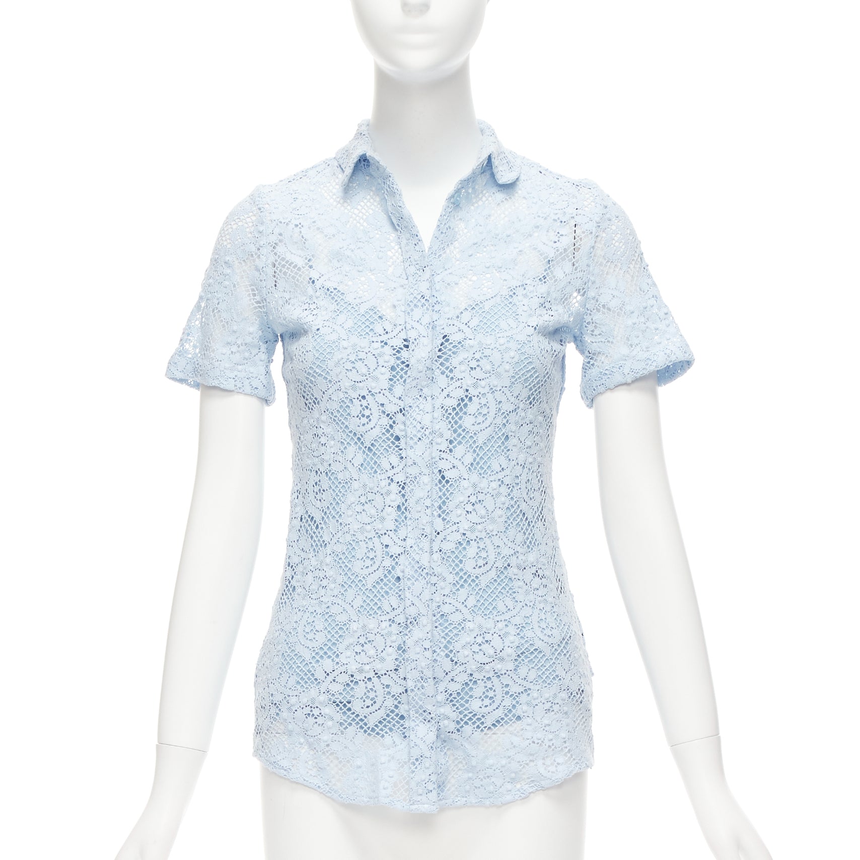 Burberry Floral Lace Shirt