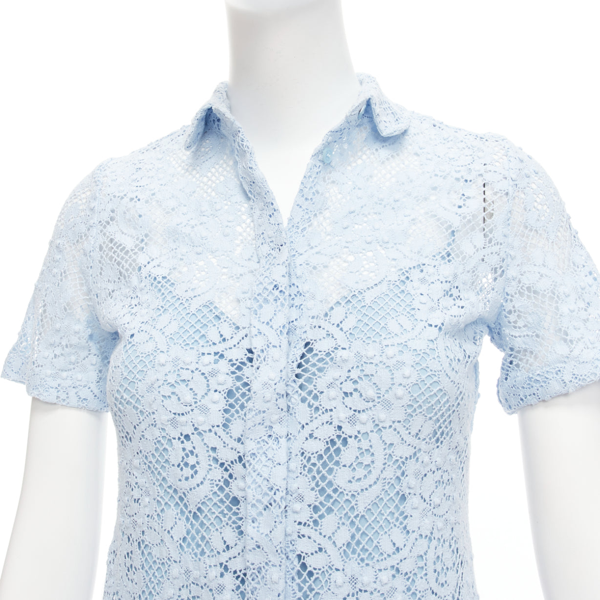 Burberry Floral Lace Shirt - Back view