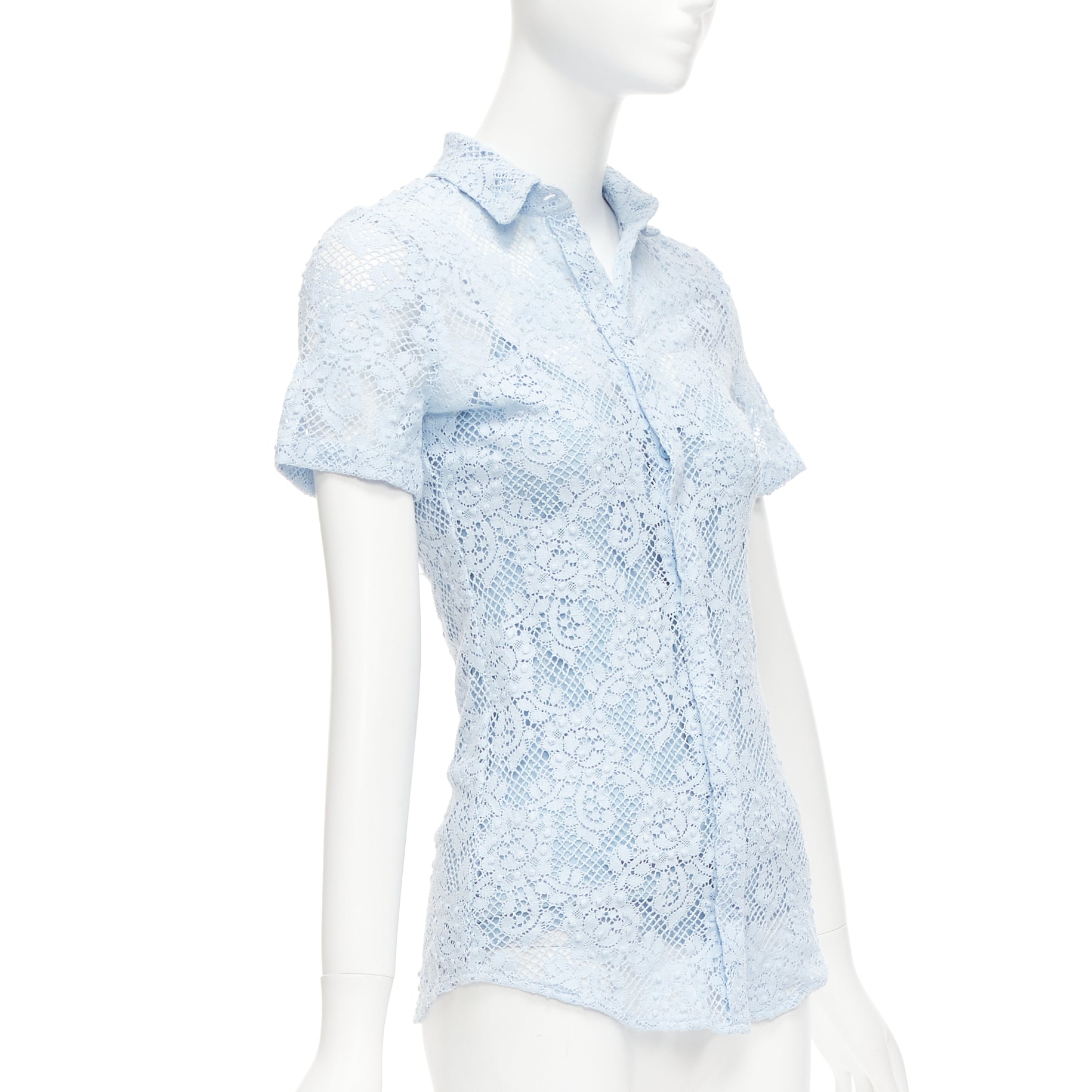 Burberry Floral Lace Shirt - Image 6