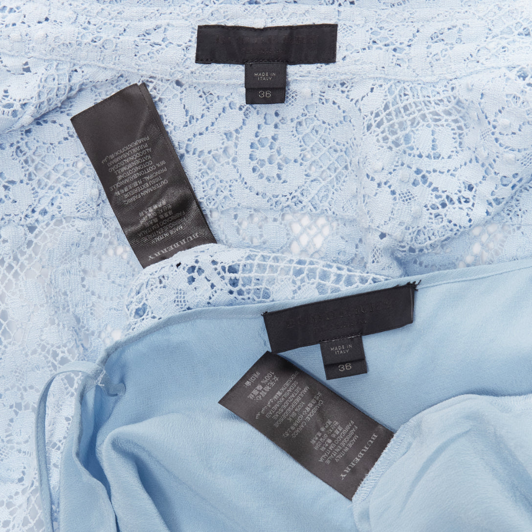 Burberry Floral Lace Shirt - Image 10