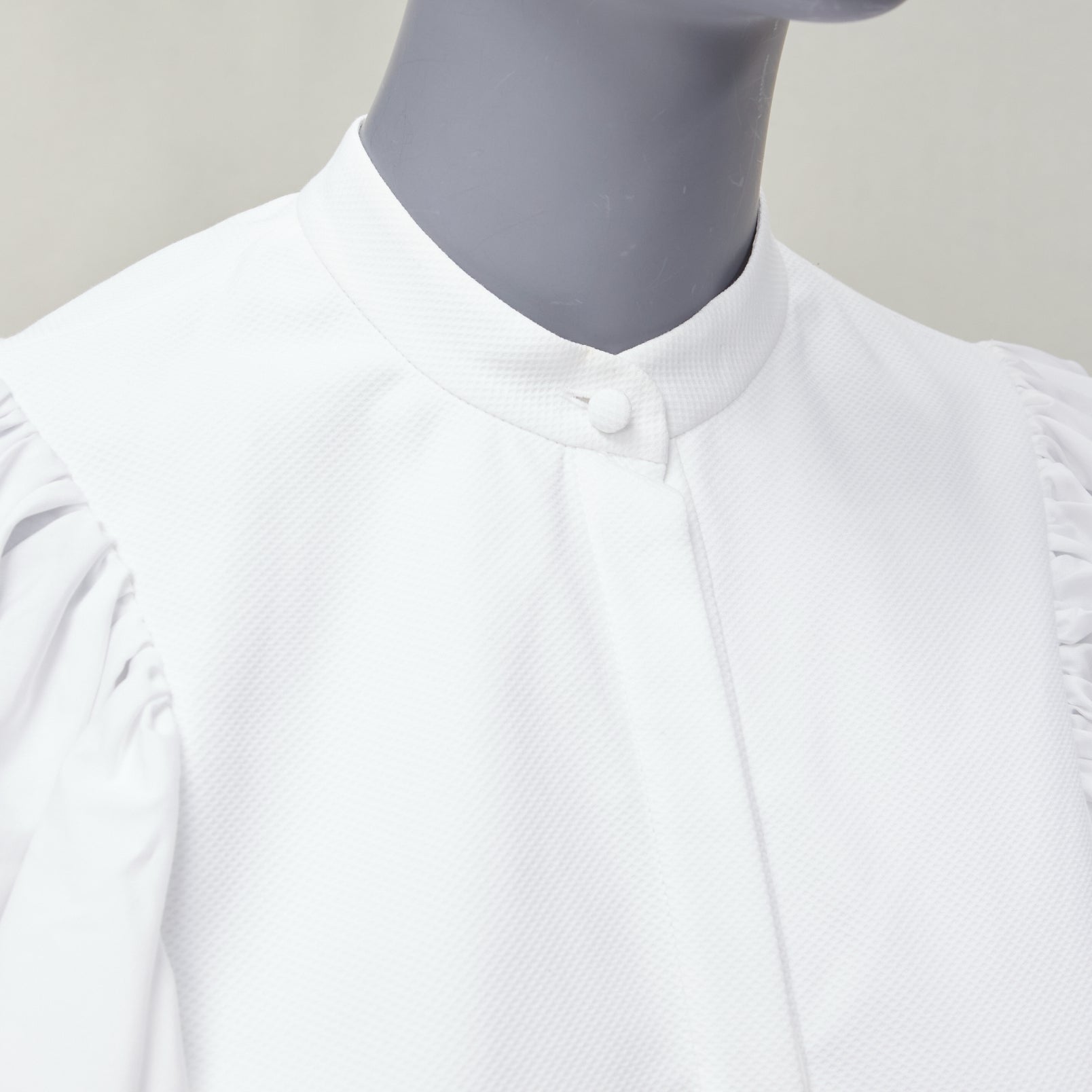 Alexander Mcqueen Frill Mandarin Shirt - Detail 2