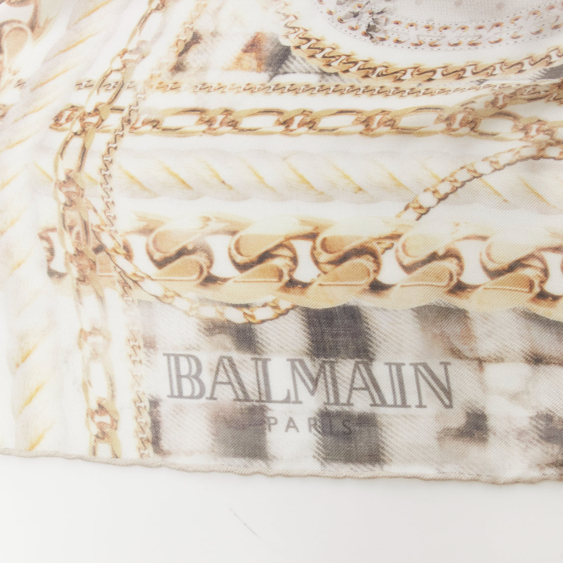 Balmain Chain Print Scarf - Detail 2