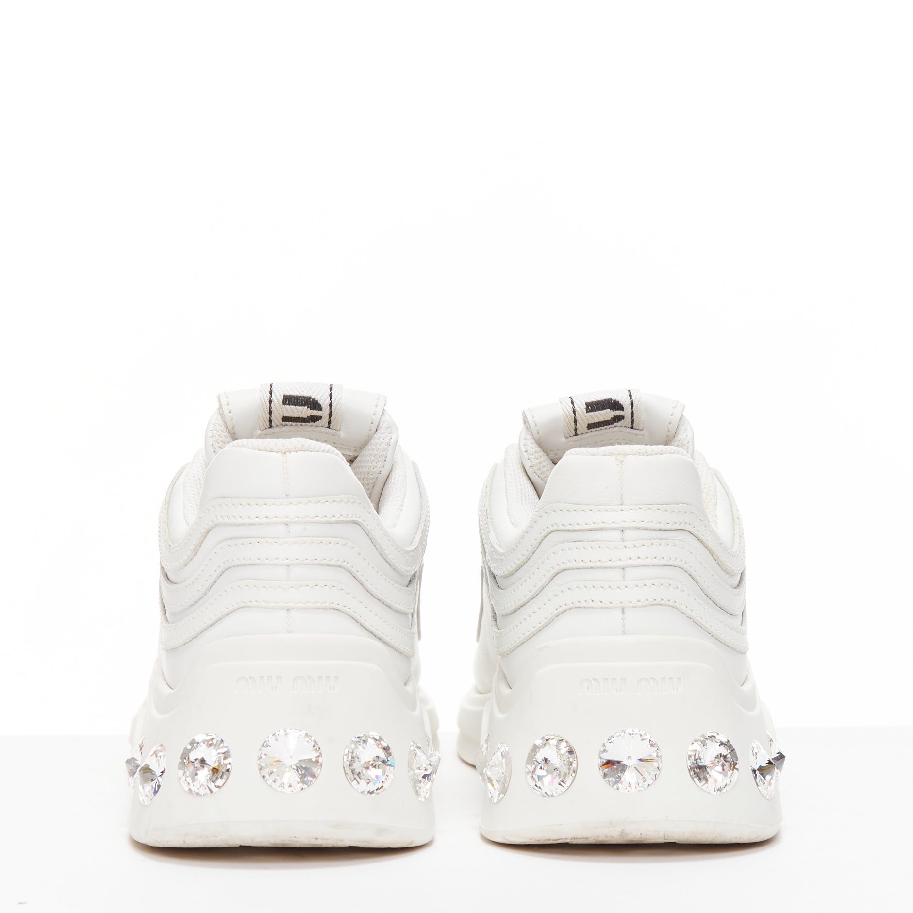 Miu Miu Crystal Heel Sneakers - Detail 1