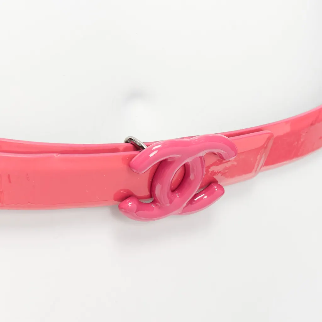 Chanel Multi Chain Fringe Belt Pink Good - Back View