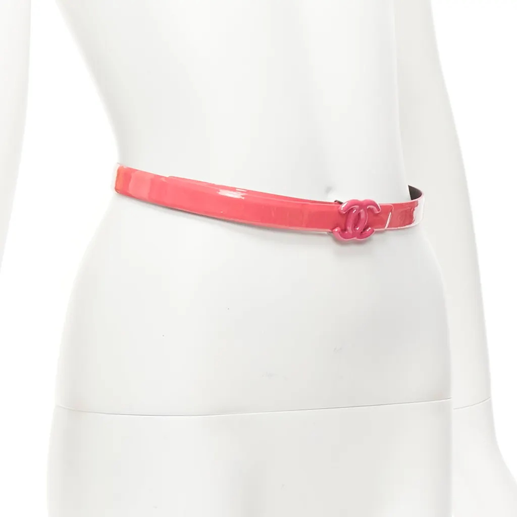 Chanel Multi Chain Fringe Belt Pink Good - Inside View