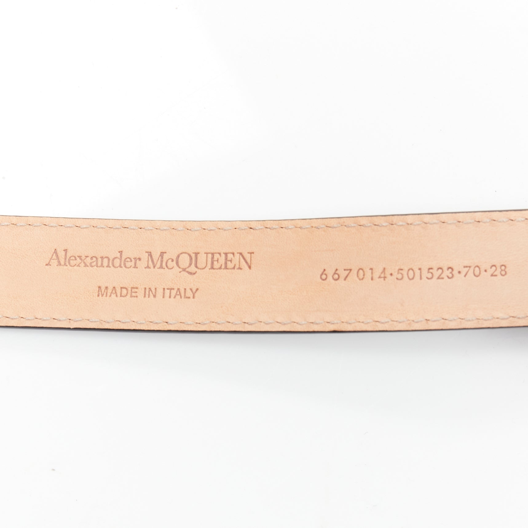 Alexander Mcqueen Tiger Buckle Copper Belt - Image 10