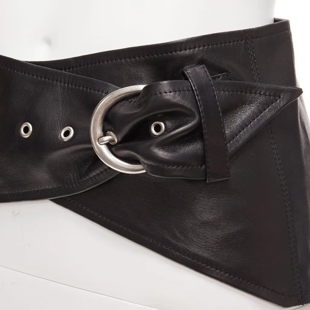 Isabel Marant Mosa Black Leather Very good - Back View