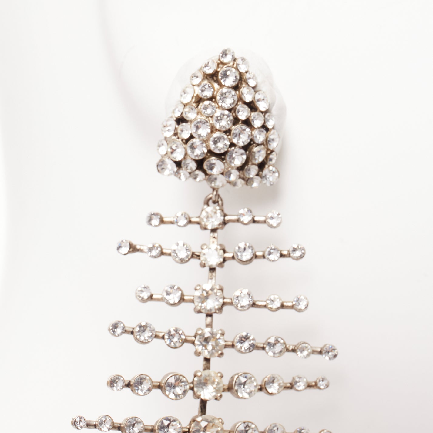 Saint Laurent Fish Bone Earrings - Side view