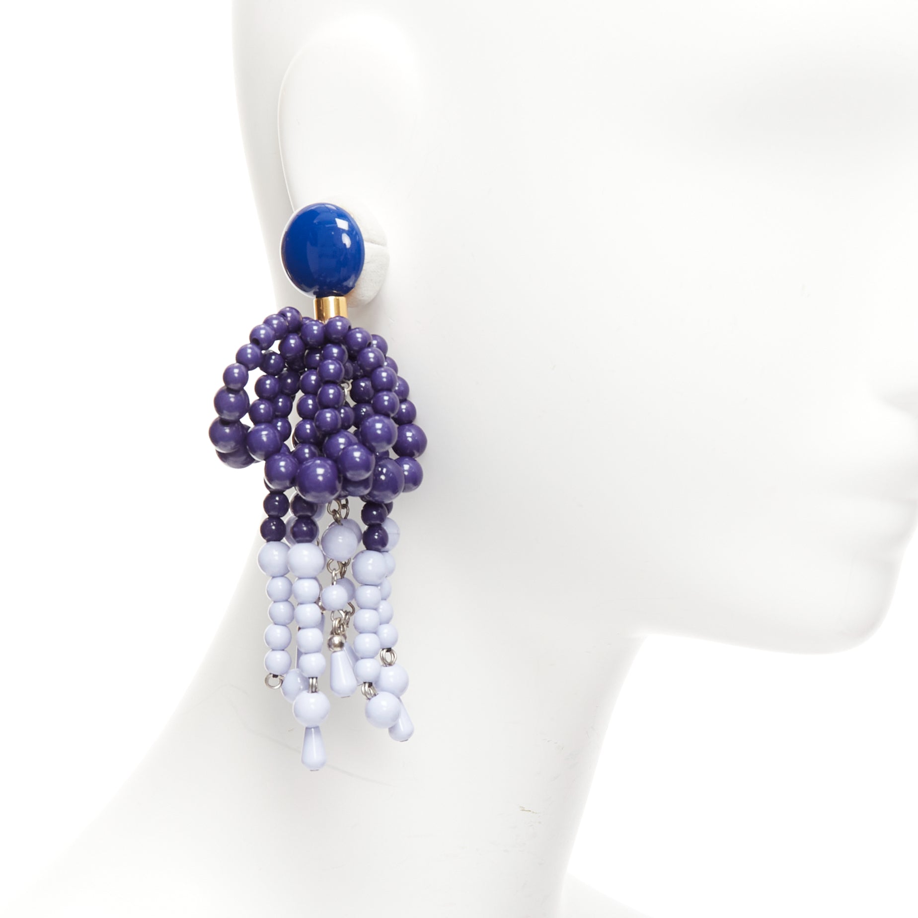Marni Statement Beads Earrings - Back view