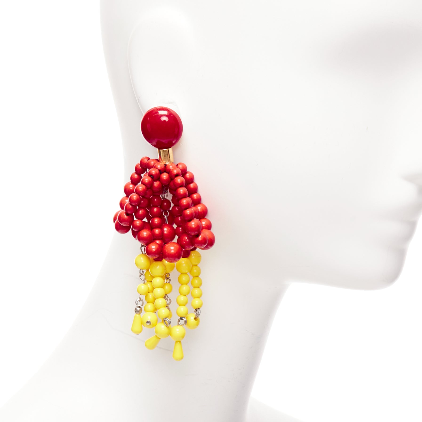 Marni Acrylic Chandelier Earrings