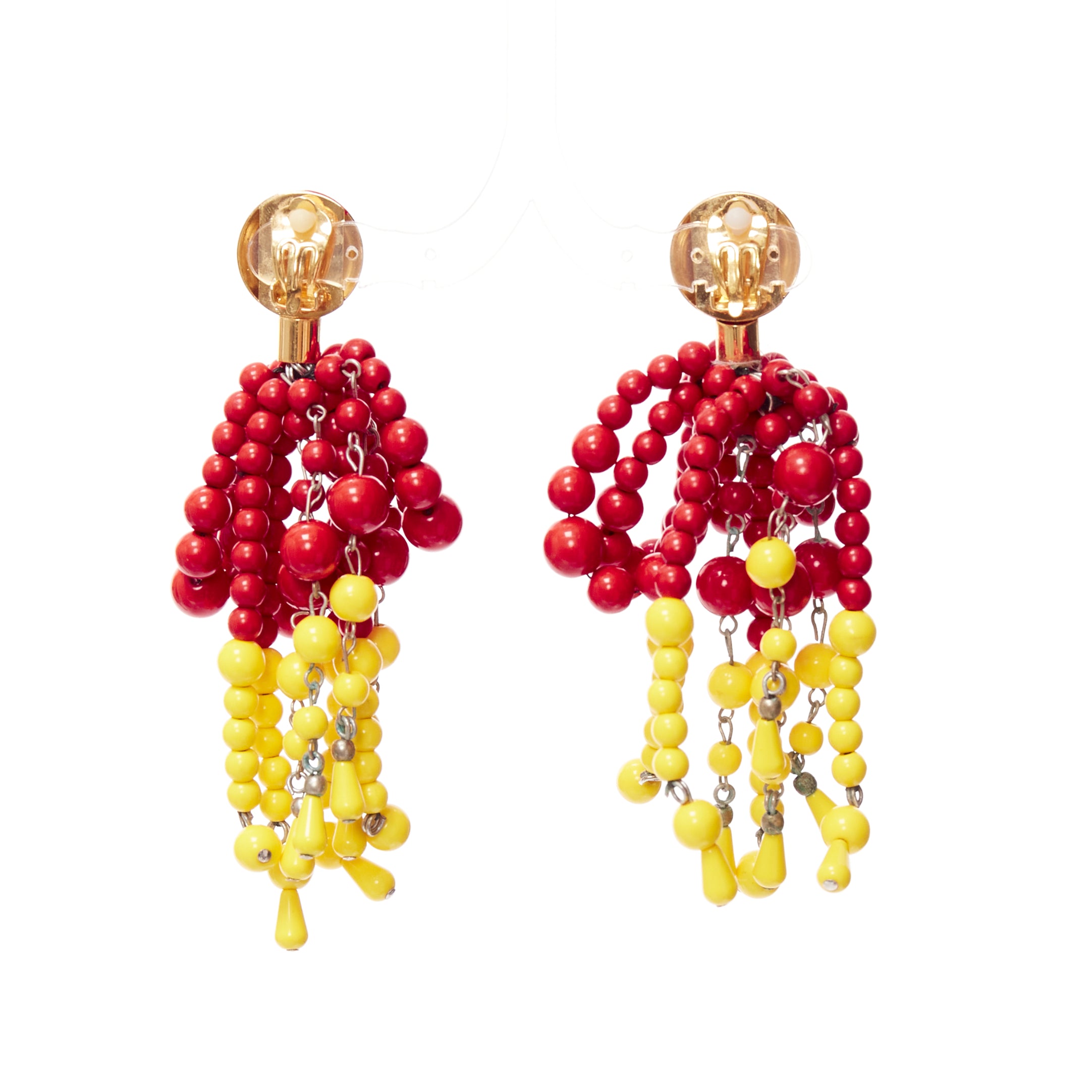 Marni Acrylic Chandelier Earrings - Side view
