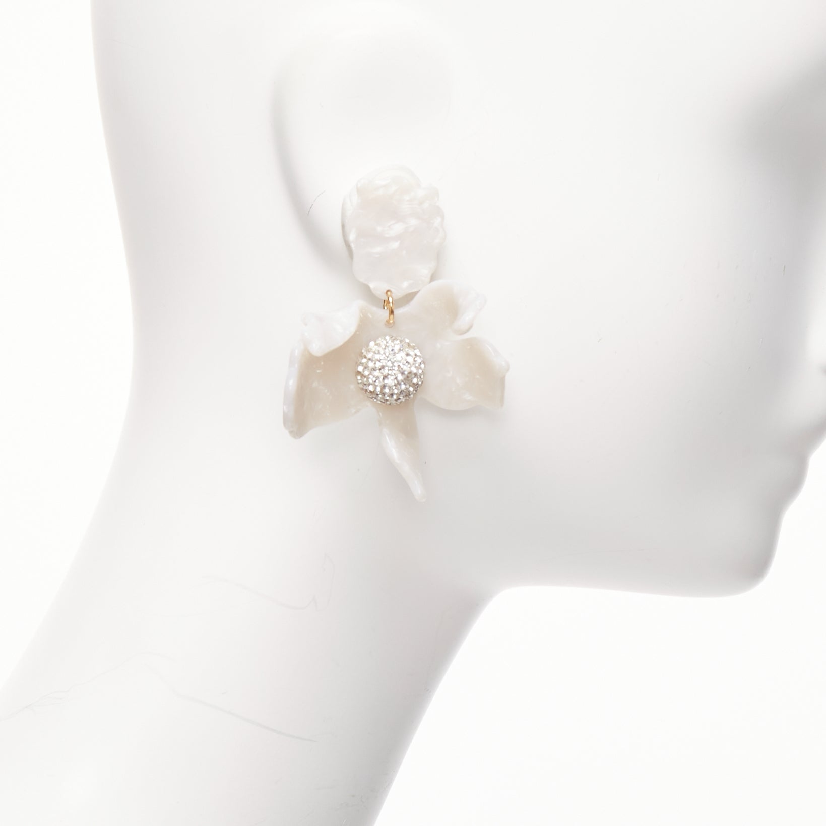 Lele Sadoughi Marbled Flower Earrings - Image 6