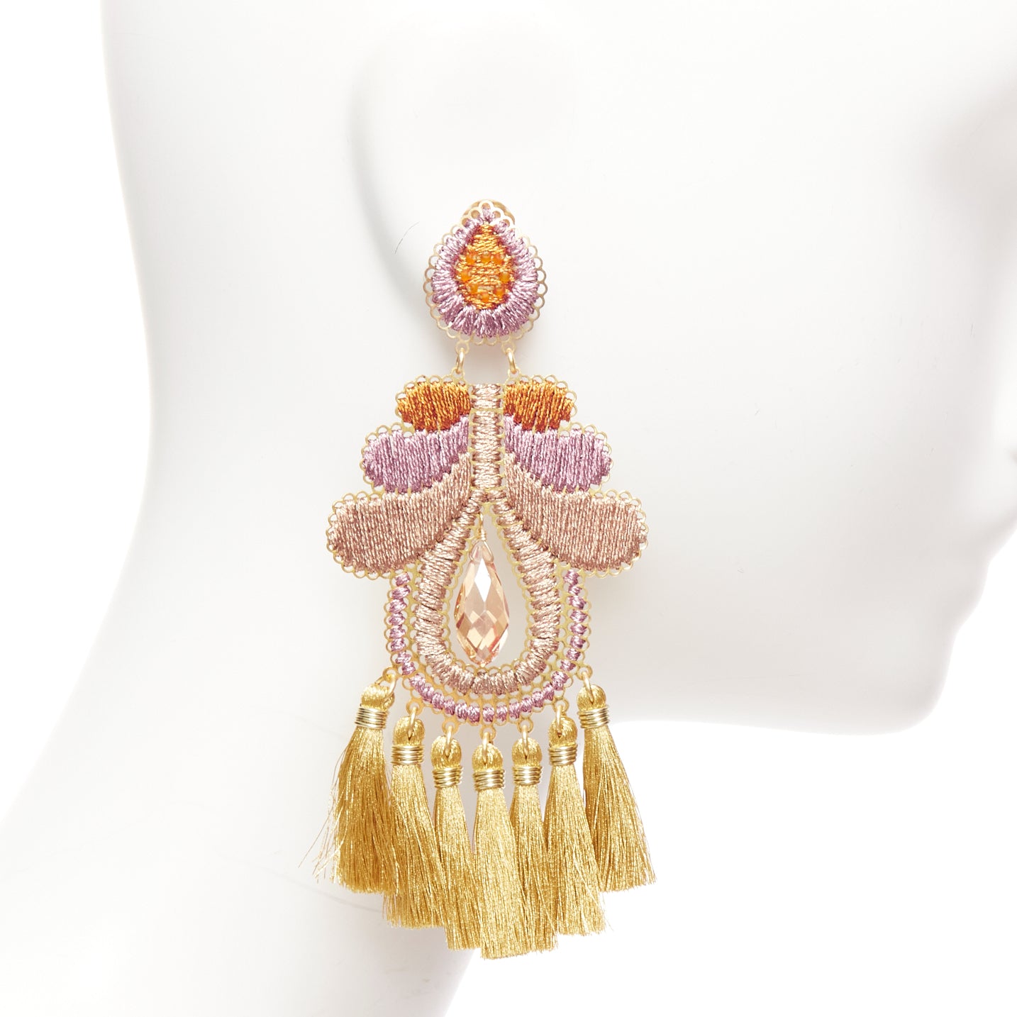 Mercedes Salazar Metallic Applique Earrings - 4