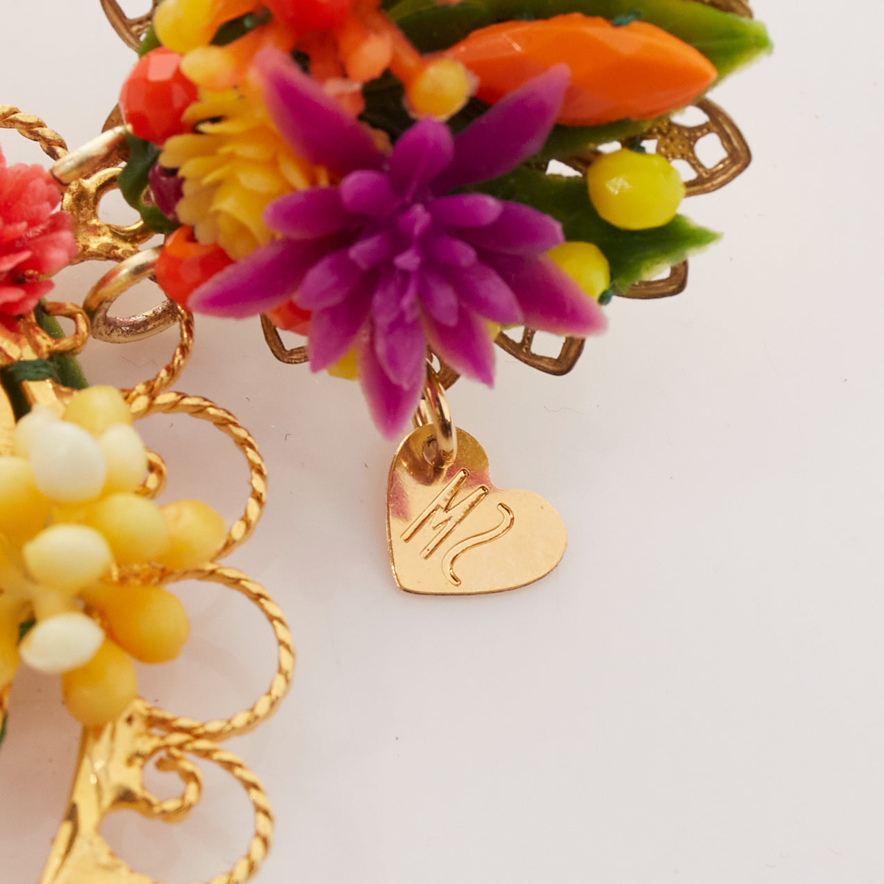 Mercedes Salazar Rosary Clip Earrings - Detail 1