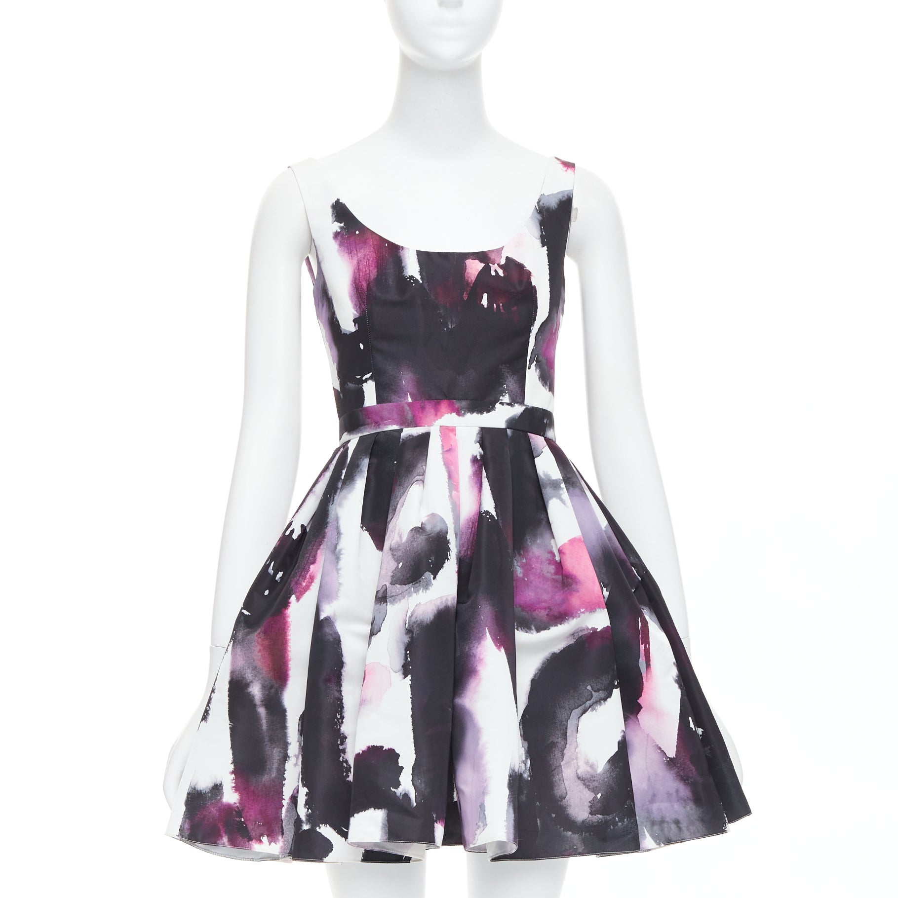 Alexander Mcqueen Graffiti Flared Dress