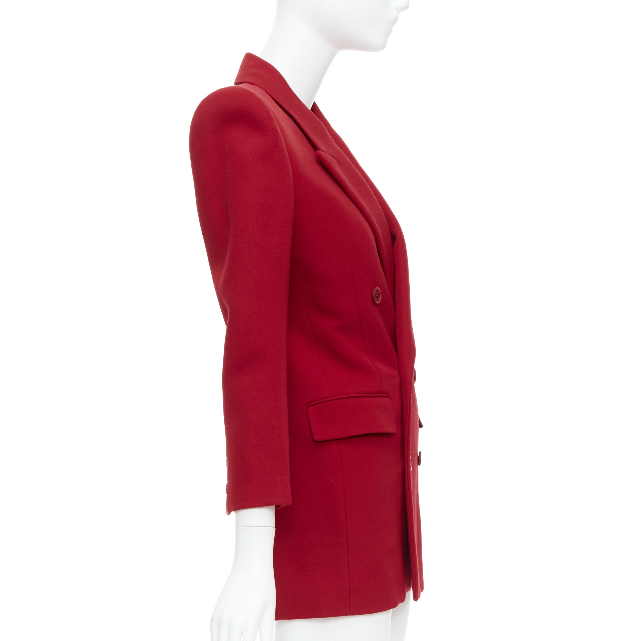 Saint Laurent Power Shoulder Blazer - Side view