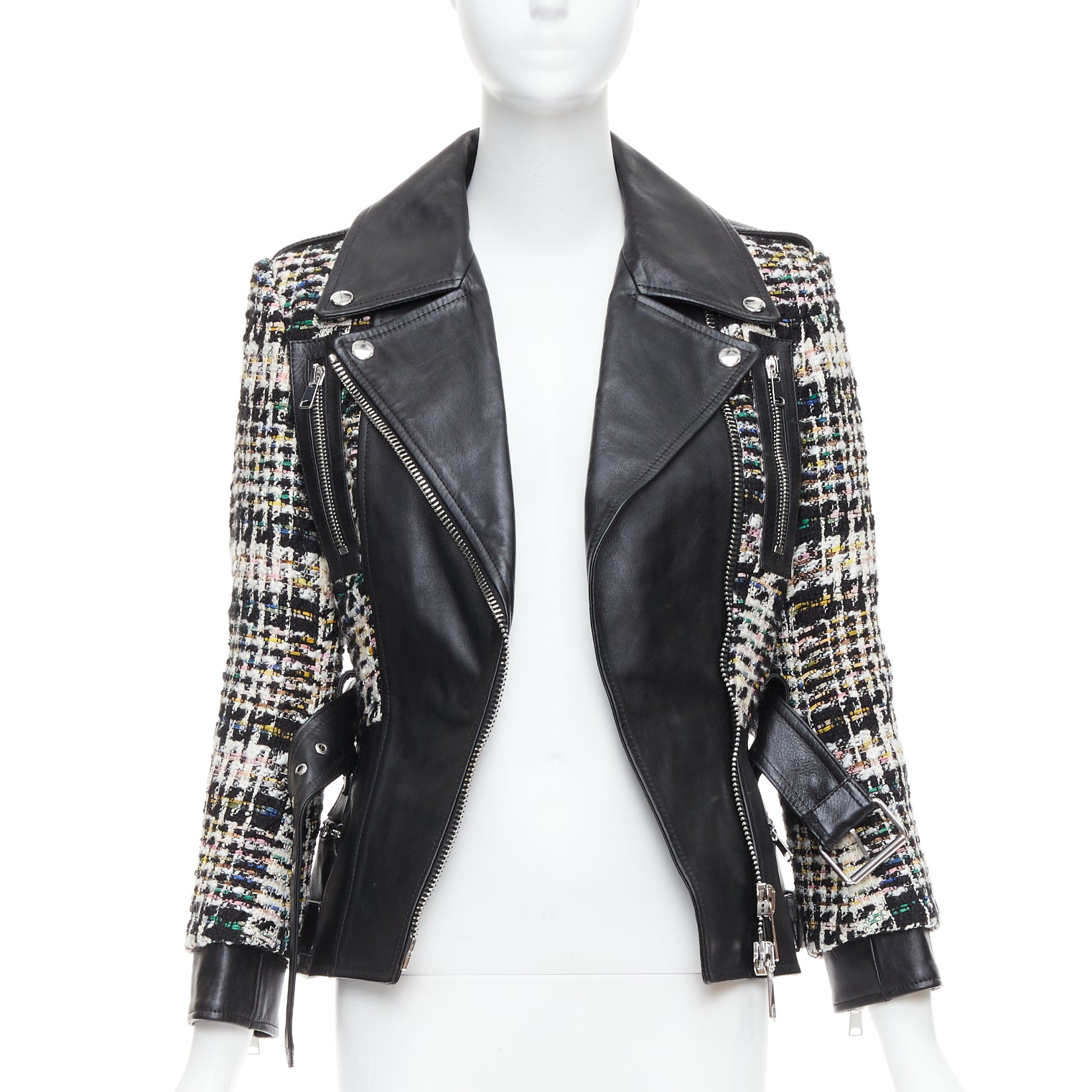 Alexander Mcqueen Punk Leather Biker Jacket - Image 6