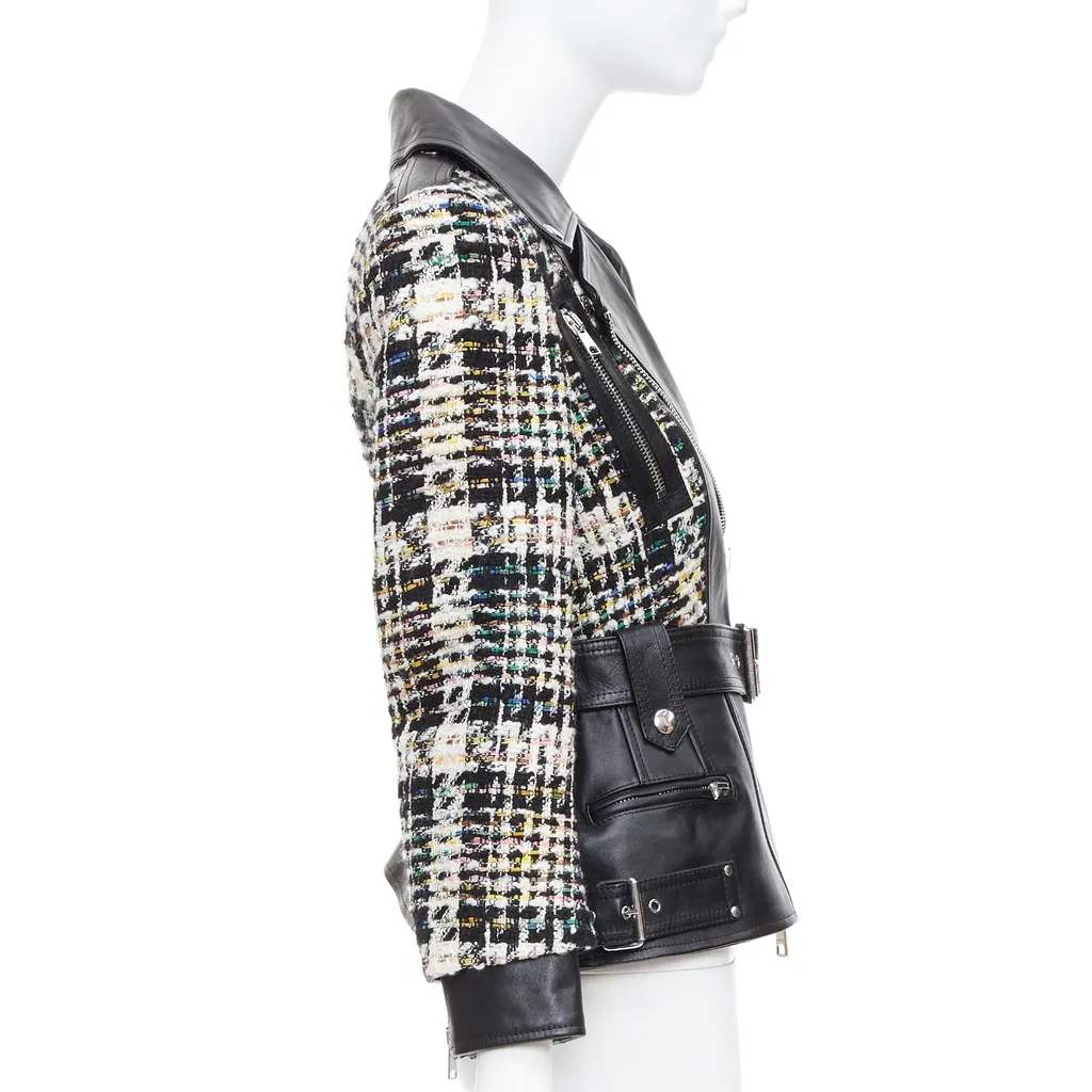 Alexander McQueen Punk Leather Biker Jacket Black Leather Very good - Box View