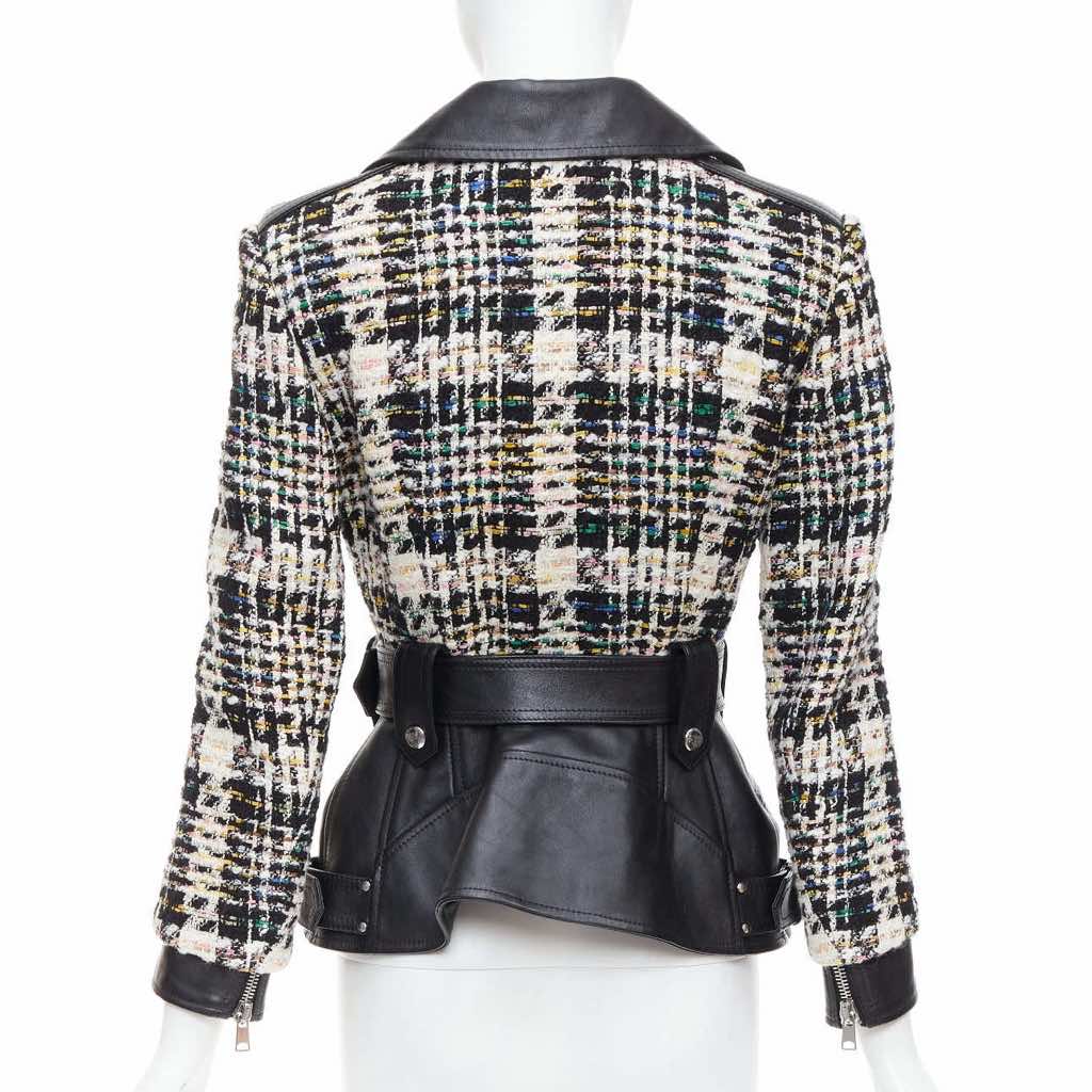 Alexander Mcqueen Punk Leather Biker Jacket - Detail 1